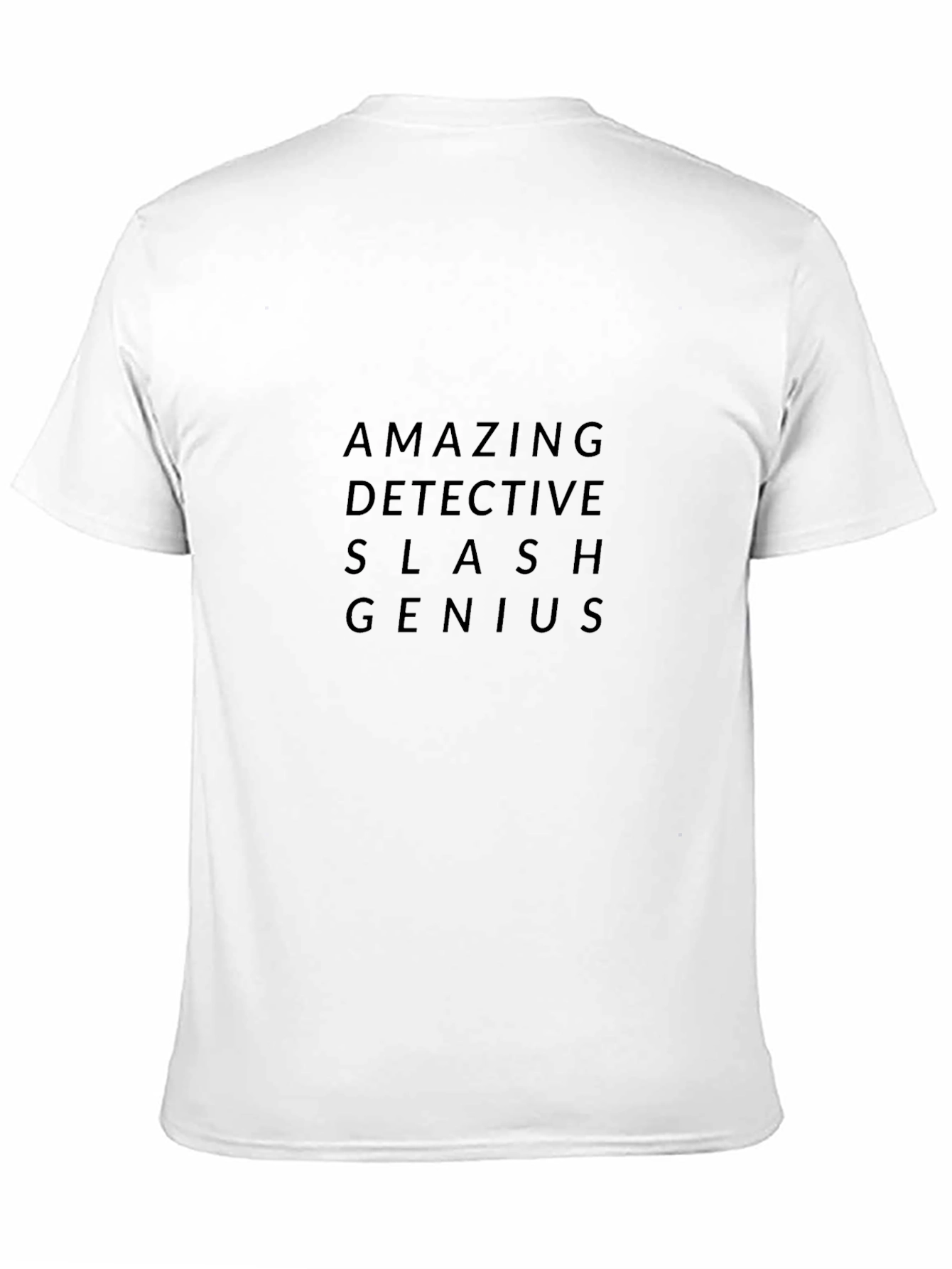 Amazing Detective Genius Black Graphic Tee