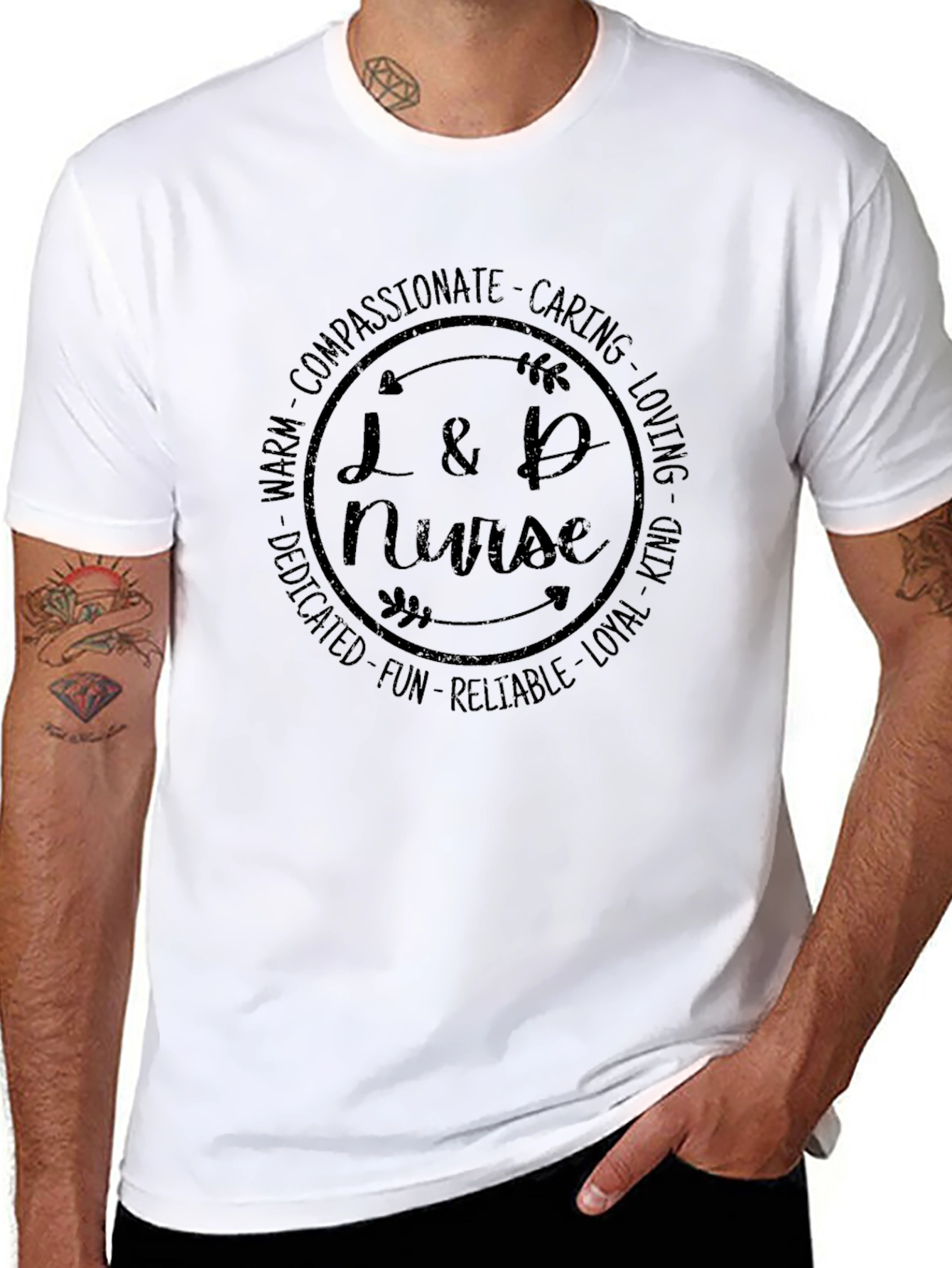 L&D Nurse T-Shirt - Compassionate Caring Loving