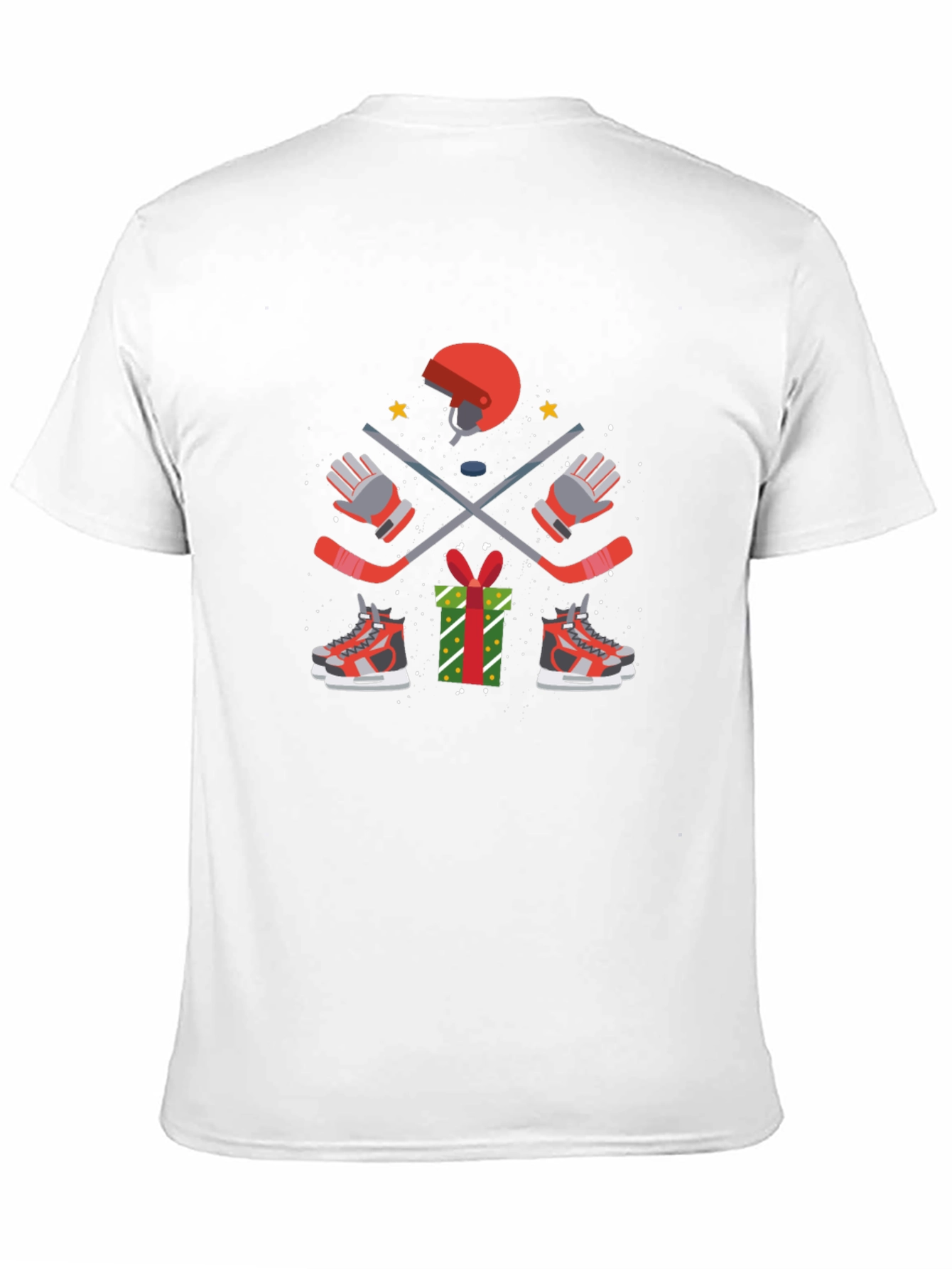 Holiday Hockey T-Shirt - Festive Hockey Gear Design