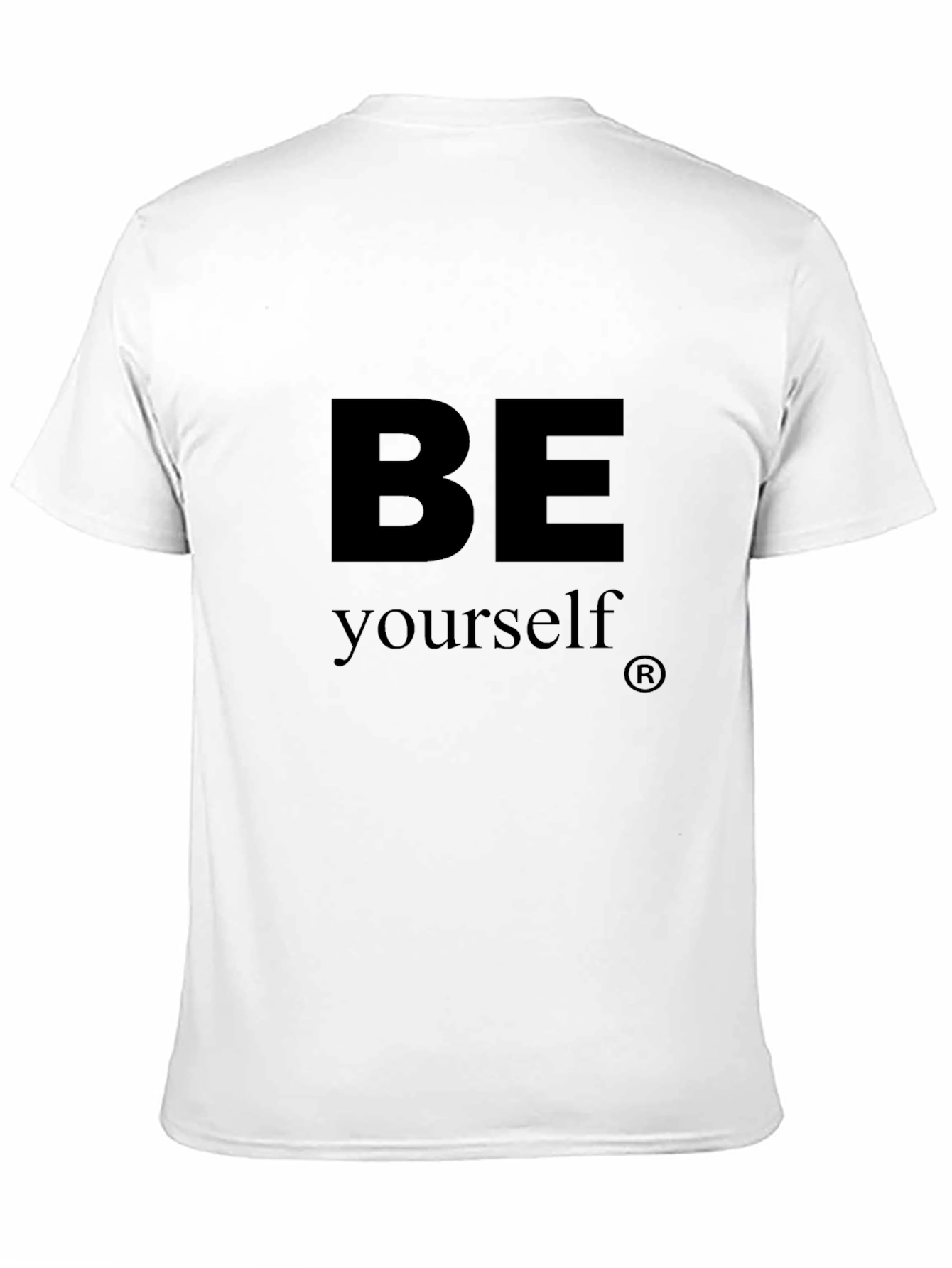 Be Yourself Graphic Print Black T-Shirt