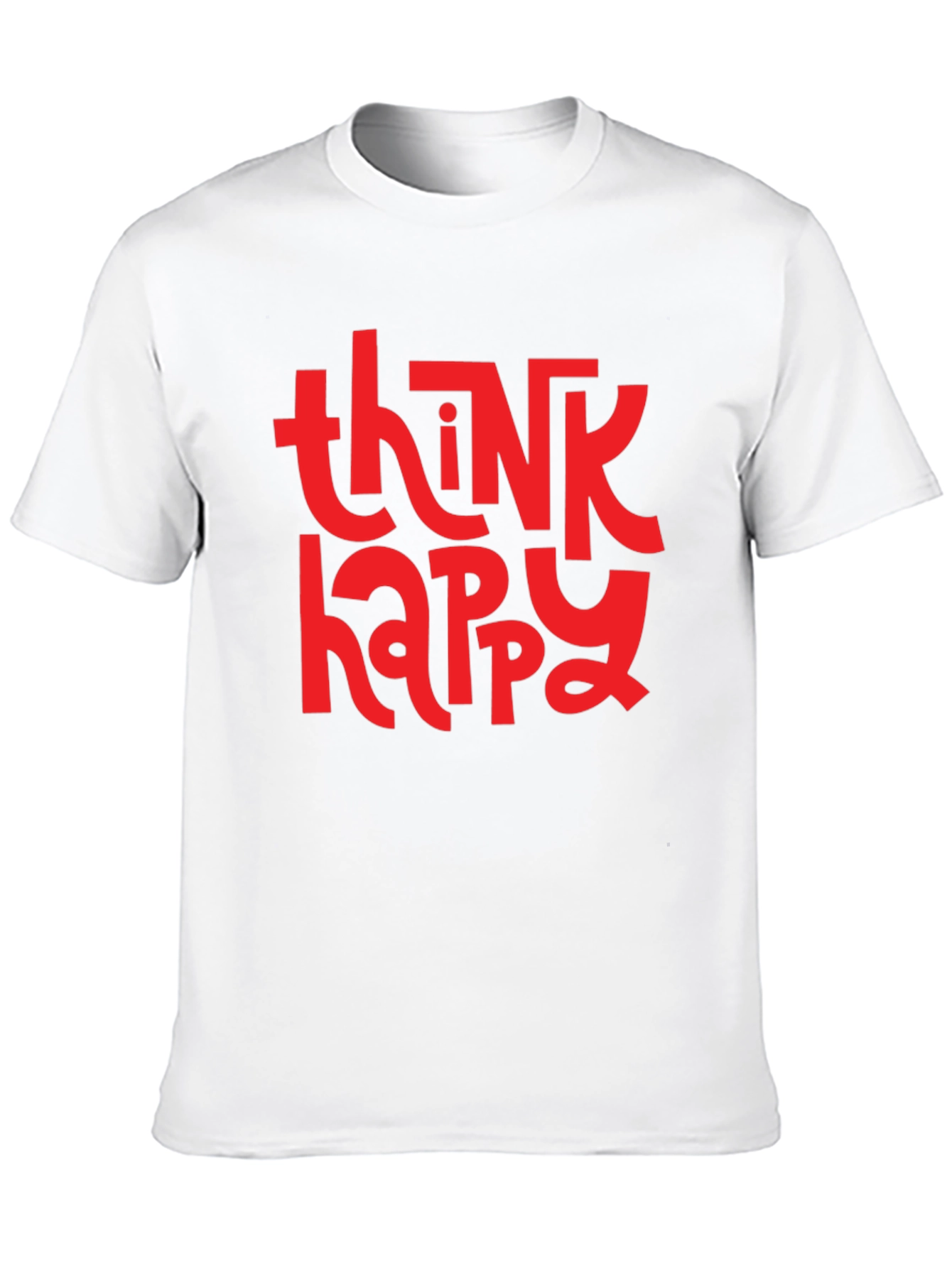 Think Happy Graphic Tee - Black