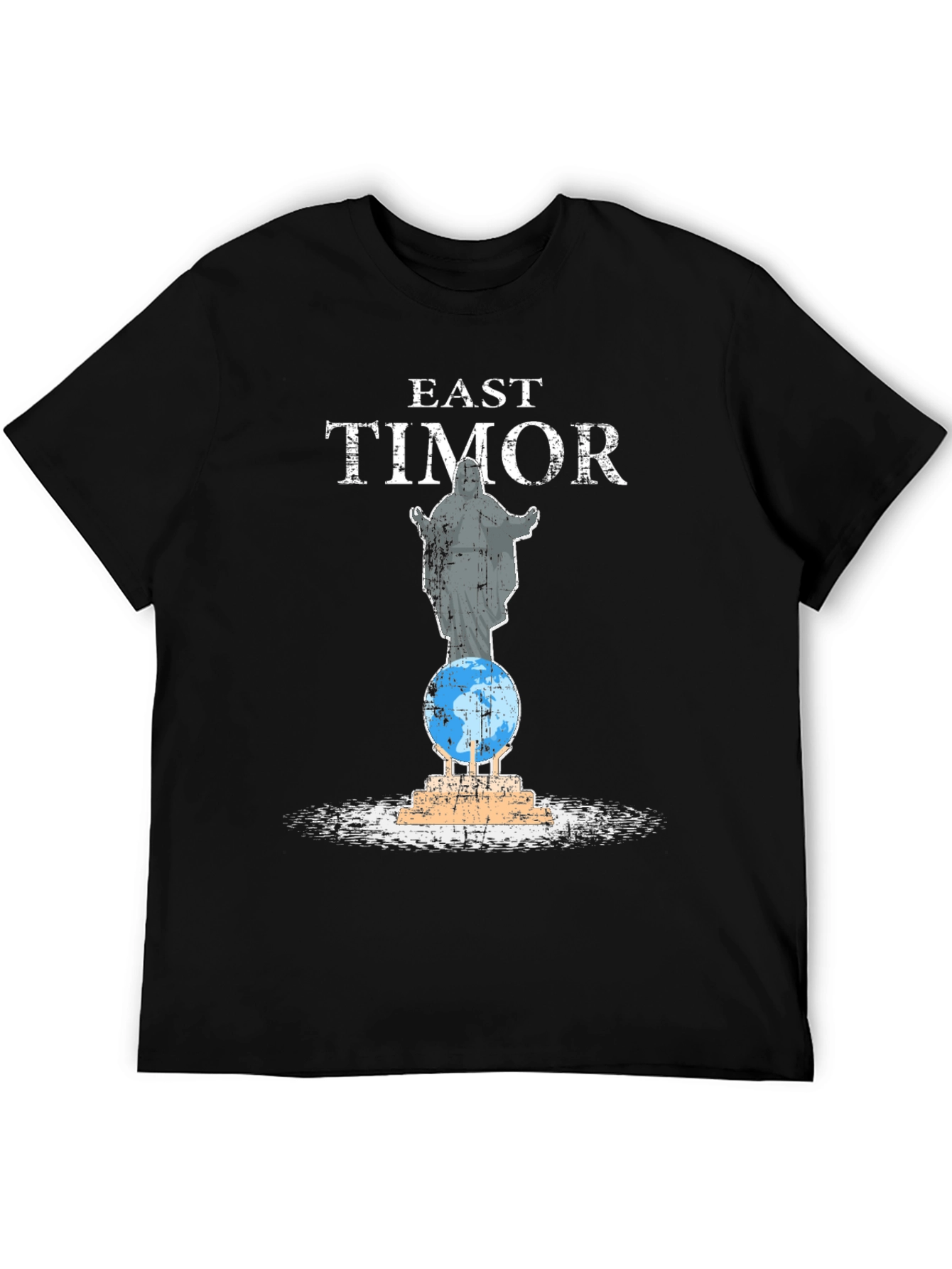 East Timor Statue Graphic Tee - Black