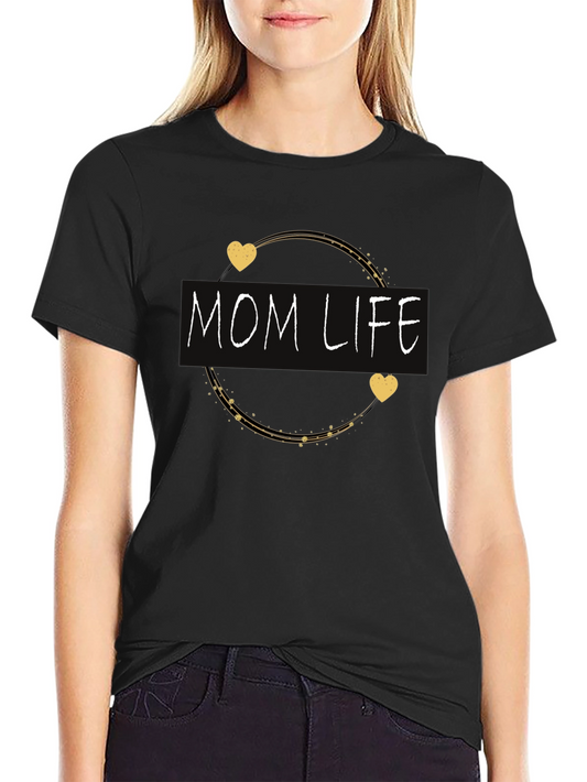 Mom Life Graphic Tee - Black