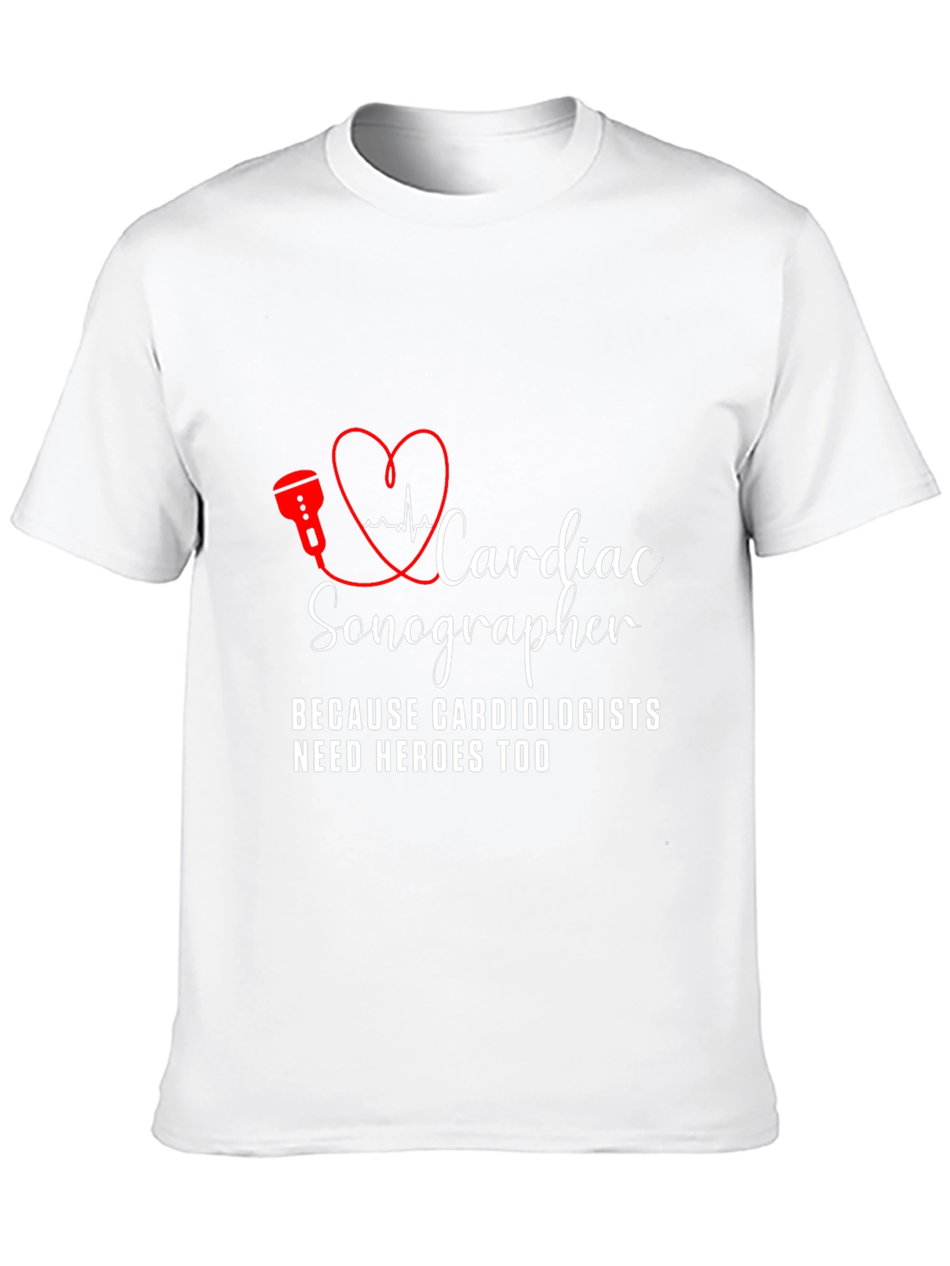 Cardiac Sonographer T-Shirt - Hero Edition