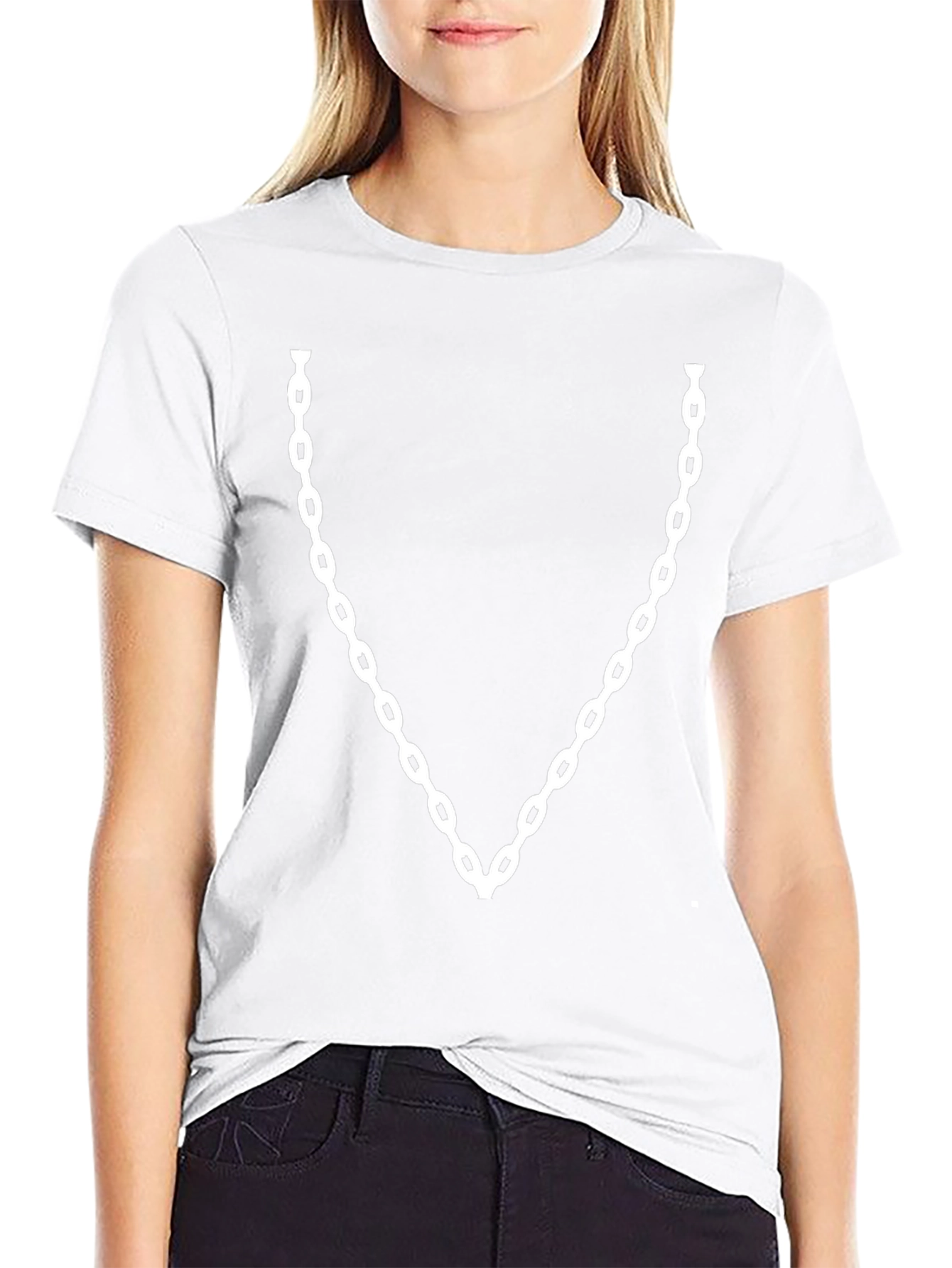 Chain Graphic Black T-Shirt - Cool Fashion Tee
