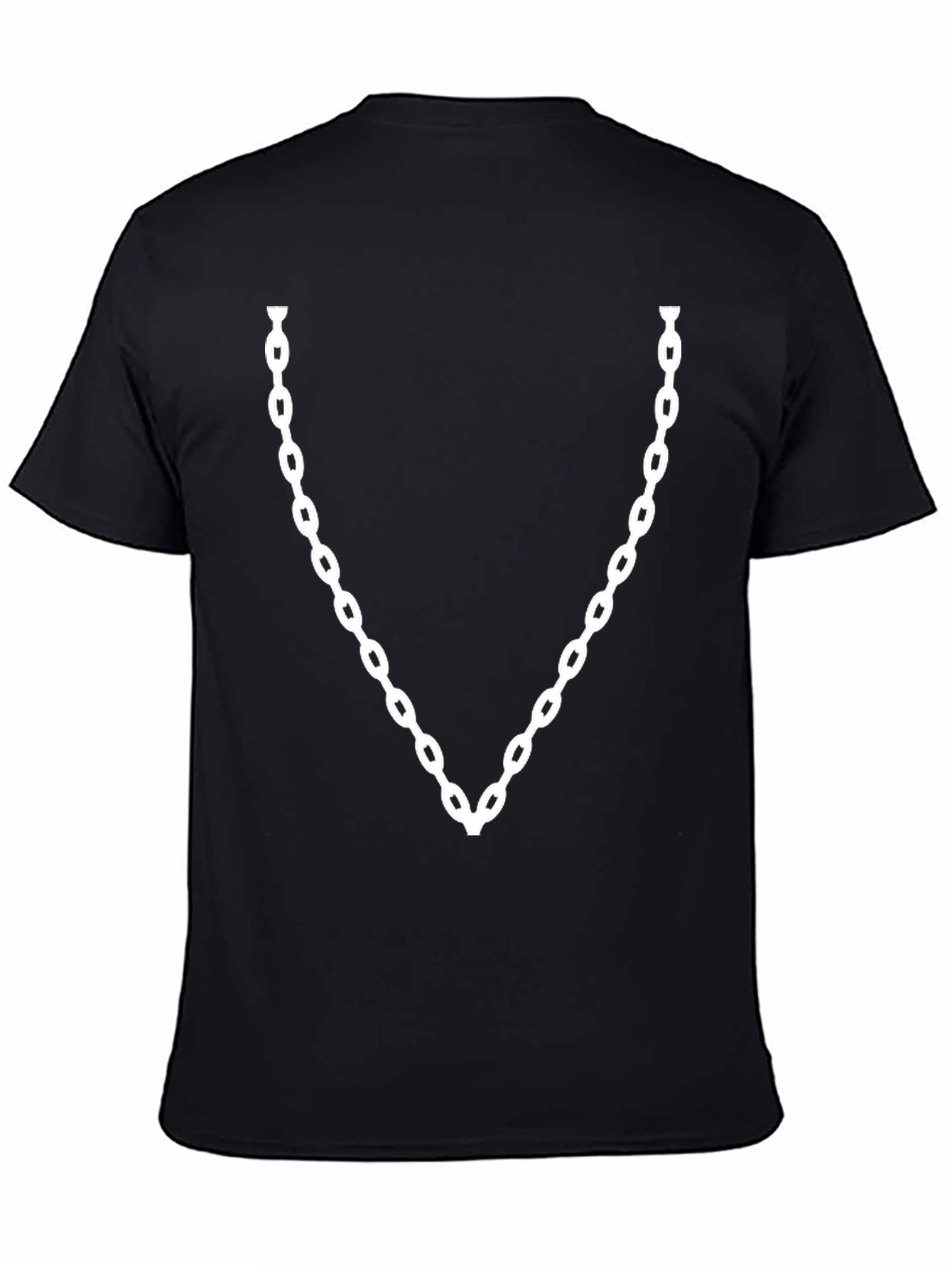 Chain Graphic Black T-Shirt - Cool Fashion Tee