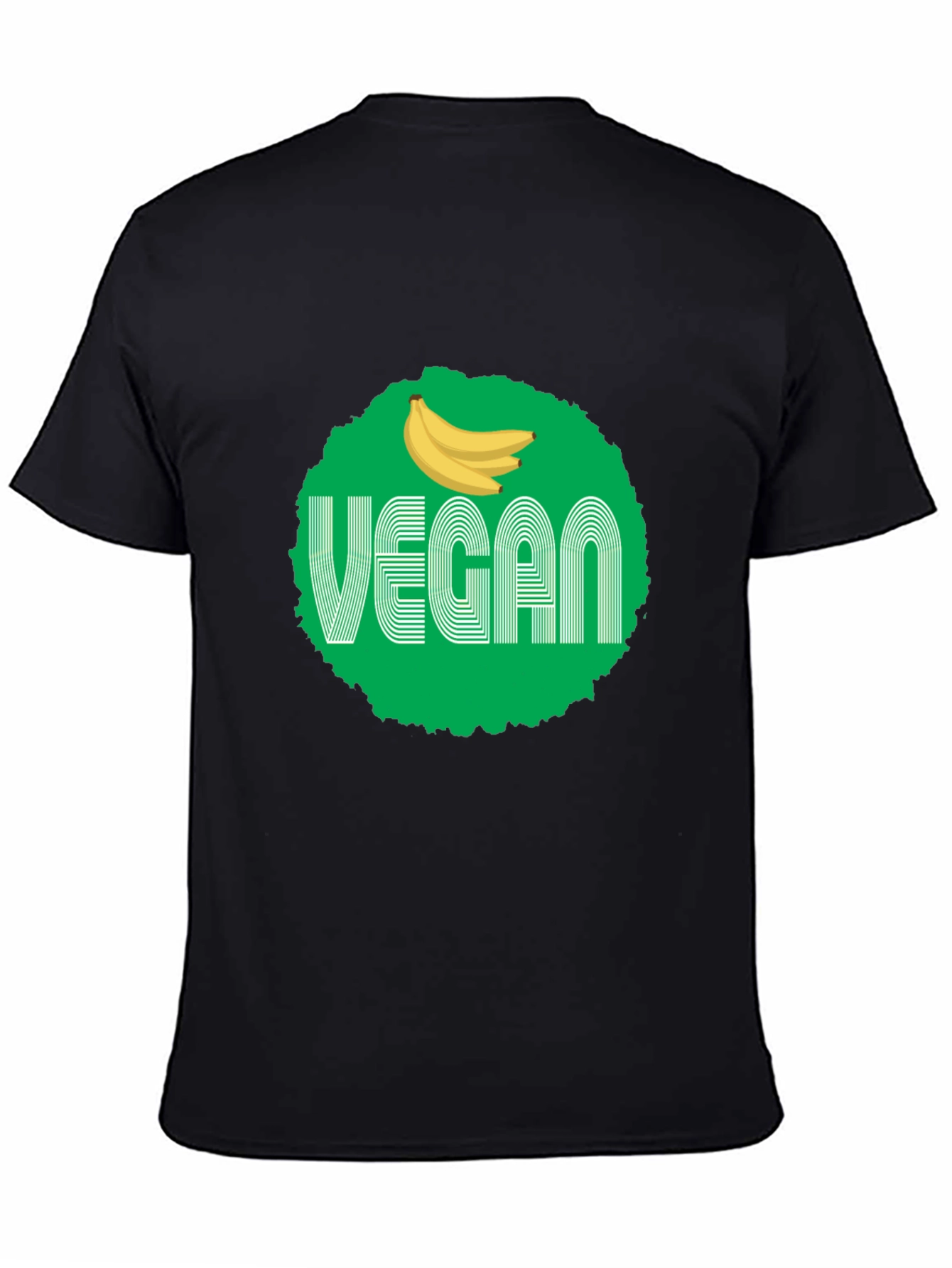 Vegan Banana Graphic Tee - Unisex Black T-Shirt