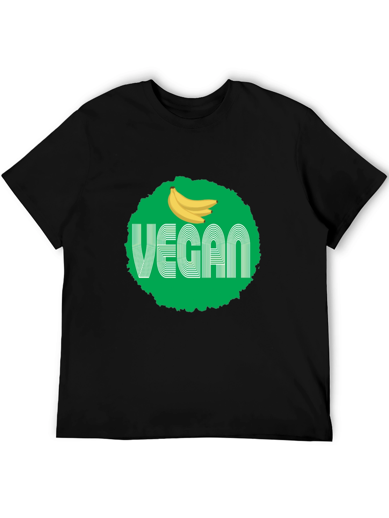 Vegan Banana Graphic Tee - Unisex Black T-Shirt