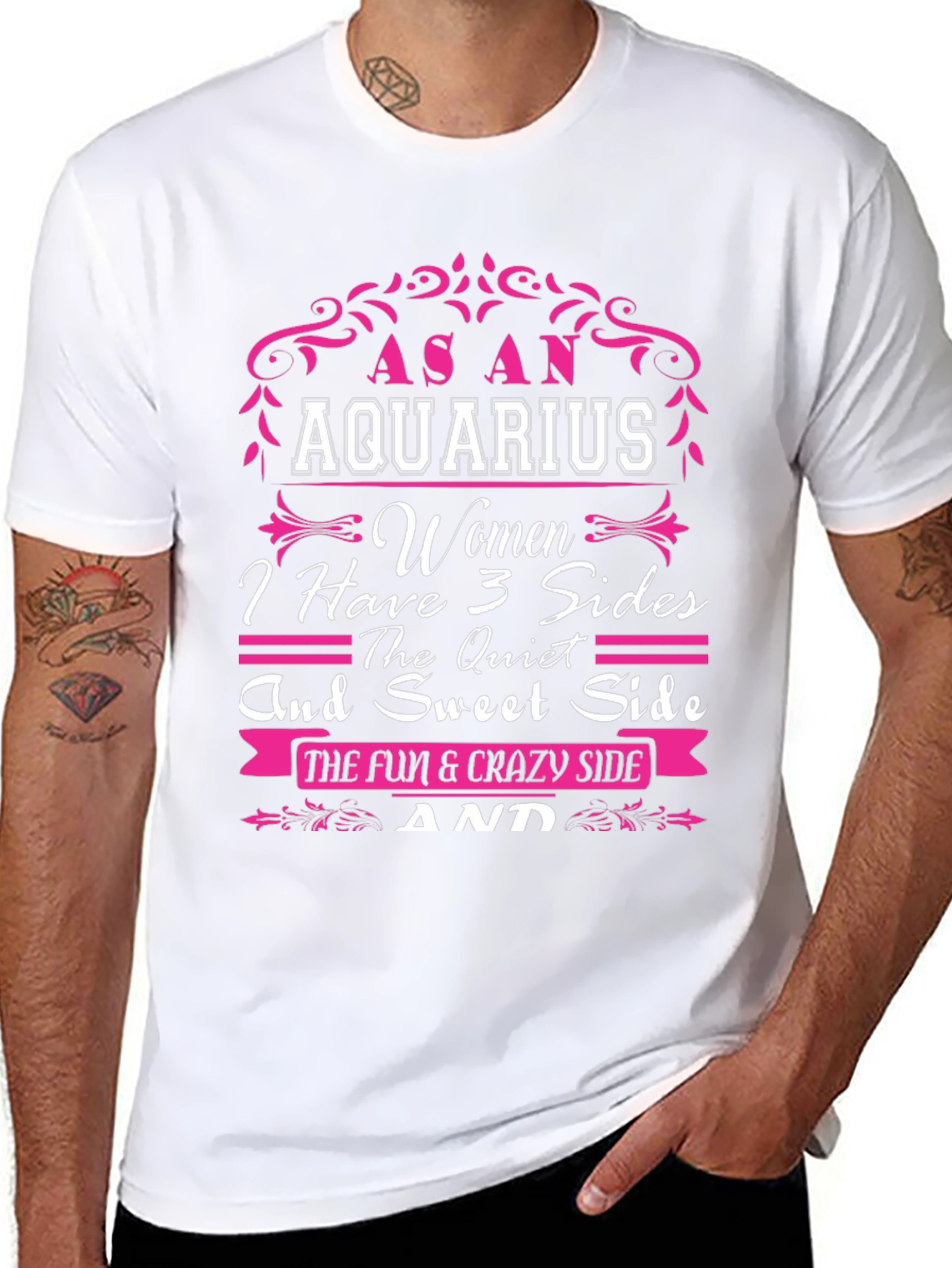 As an Aquarius Women T-Shirt - 3 Sides