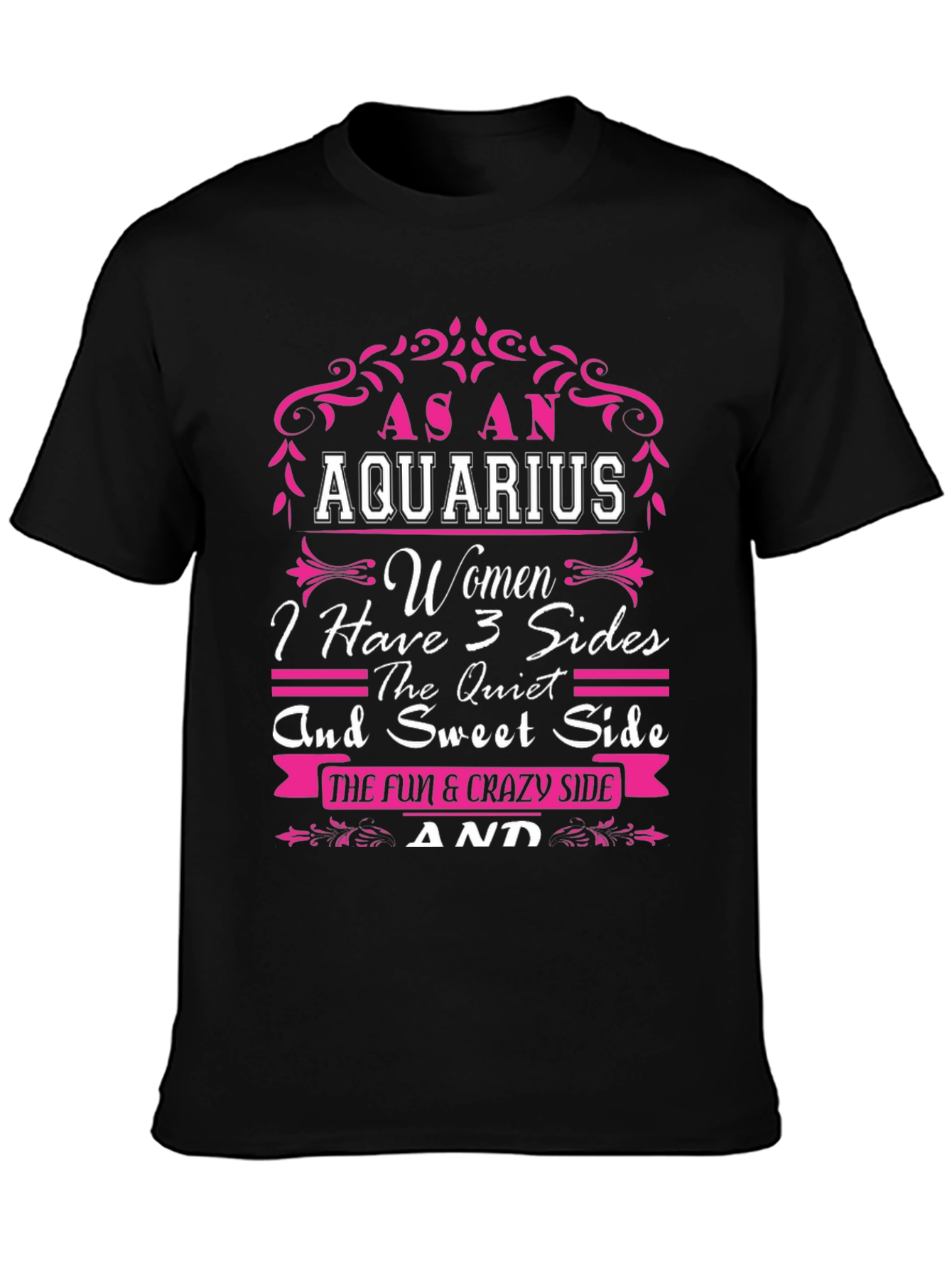 As an Aquarius Women T-Shirt - 3 Sides