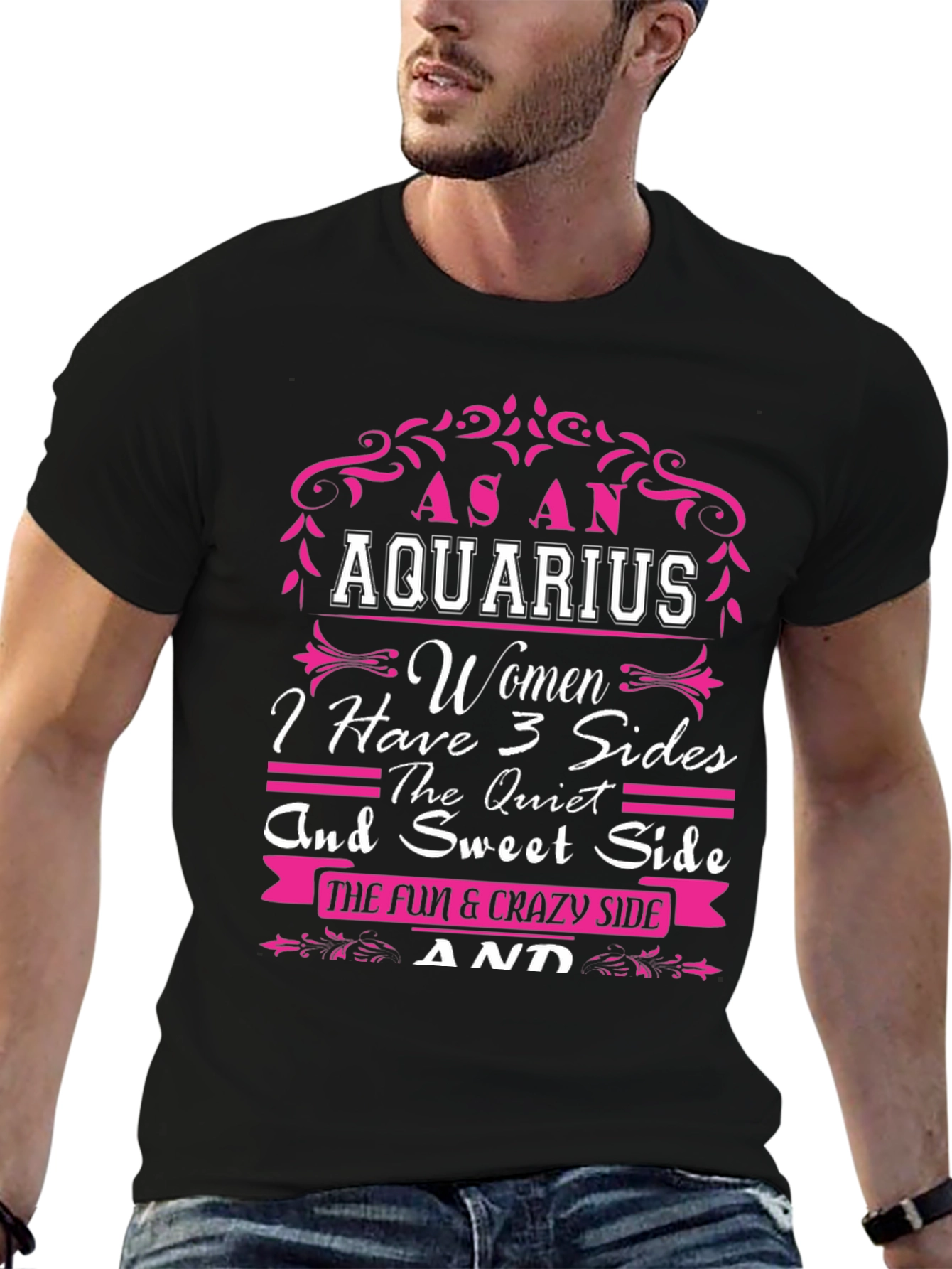 As an Aquarius Women T-Shirt - 3 Sides