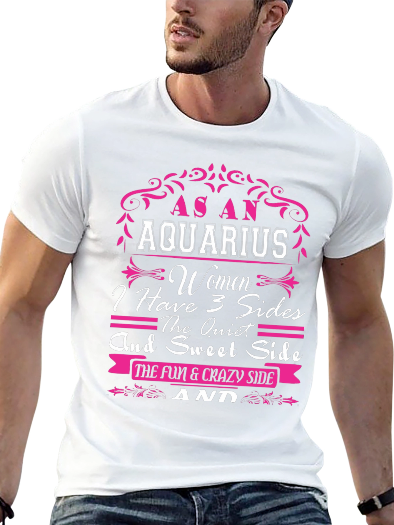As an Aquarius Women T-Shirt - 3 Sides