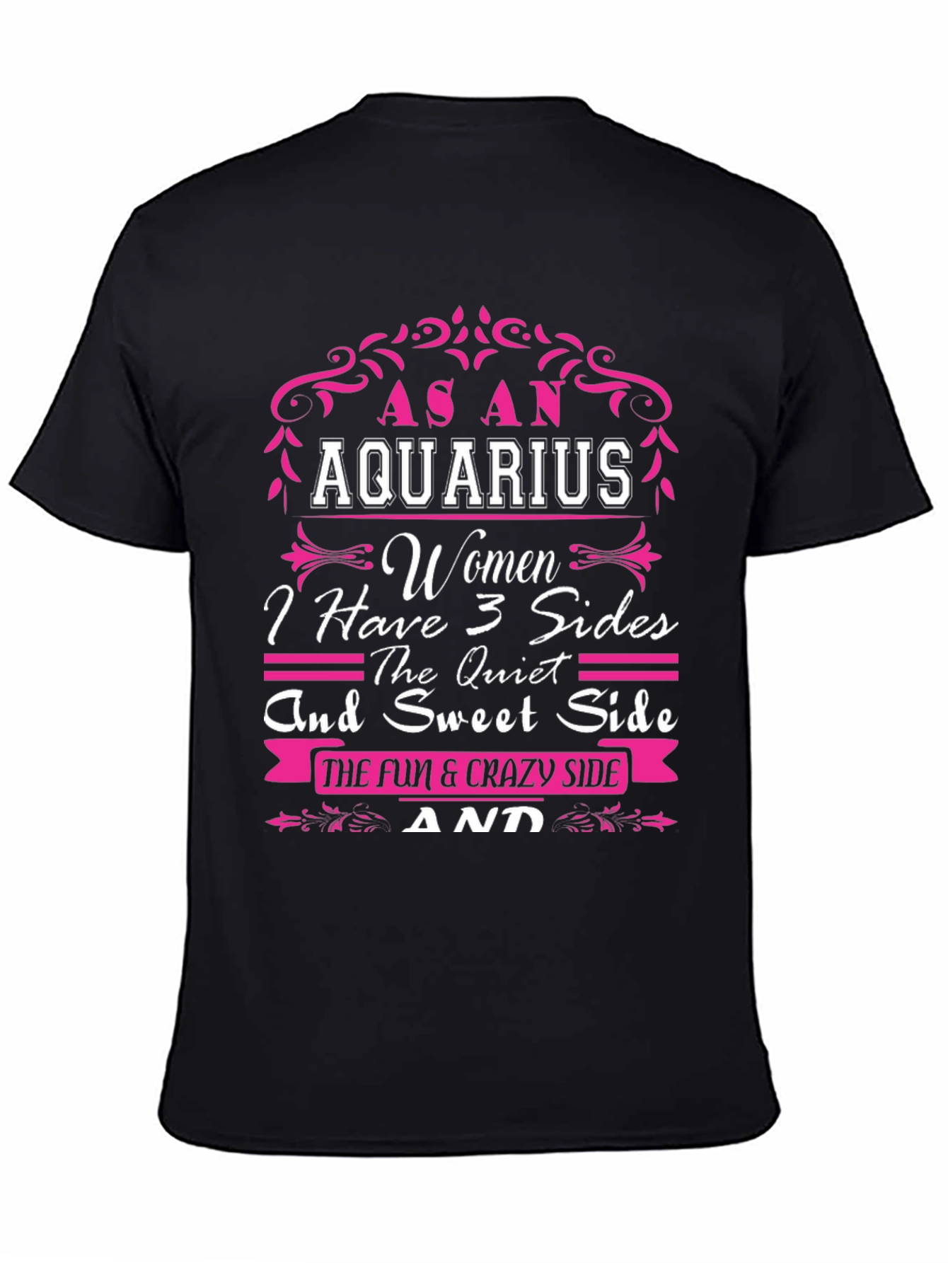 As an Aquarius Women T-Shirt - 3 Sides