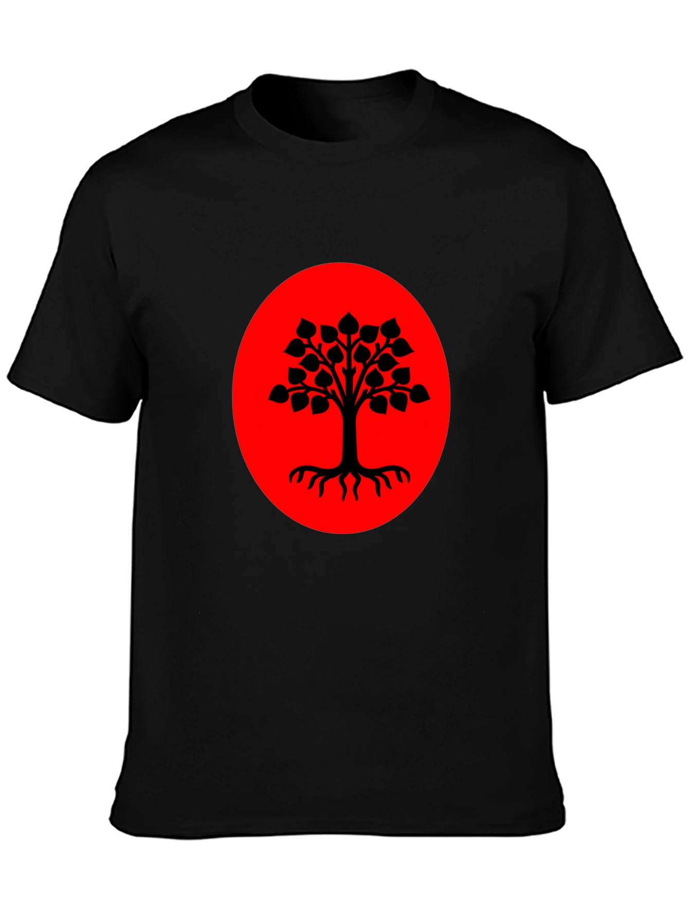 Tree of Life Graphic Tee - Red & Black