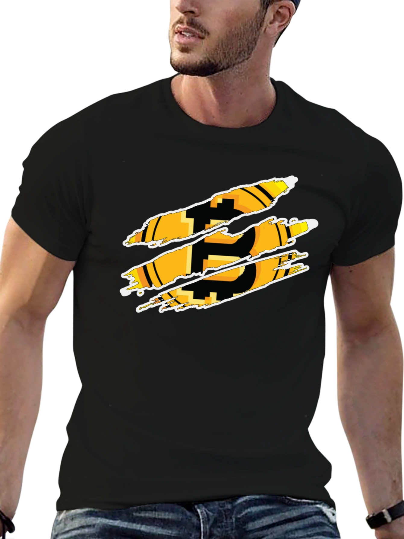 Bitcoin Graphic Black T-Shirt