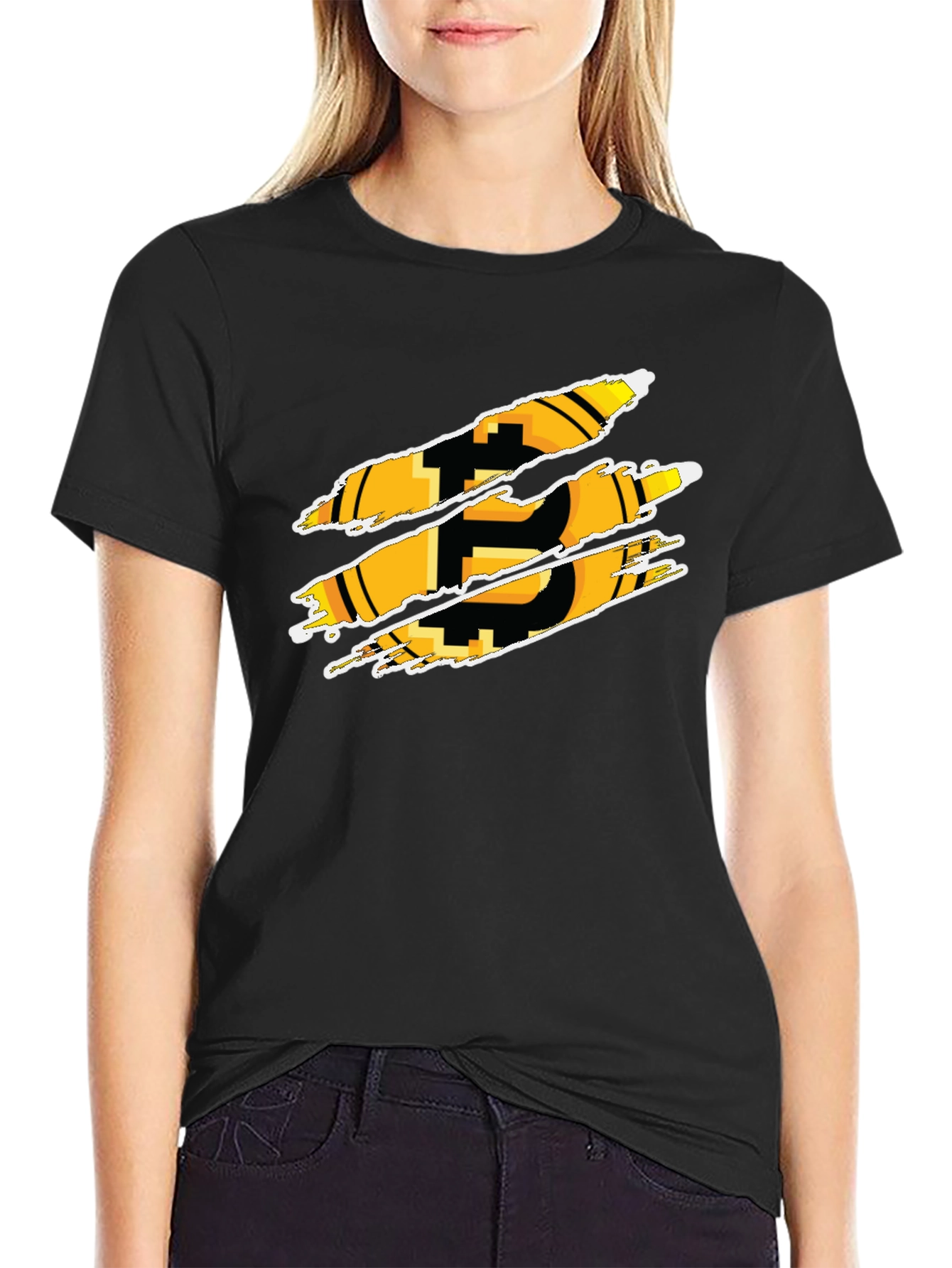 Bitcoin Graphic Black T-Shirt