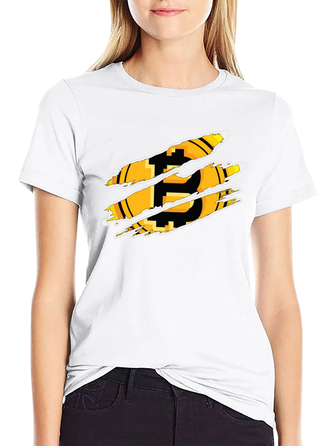 Bitcoin Graphic Black T-Shirt