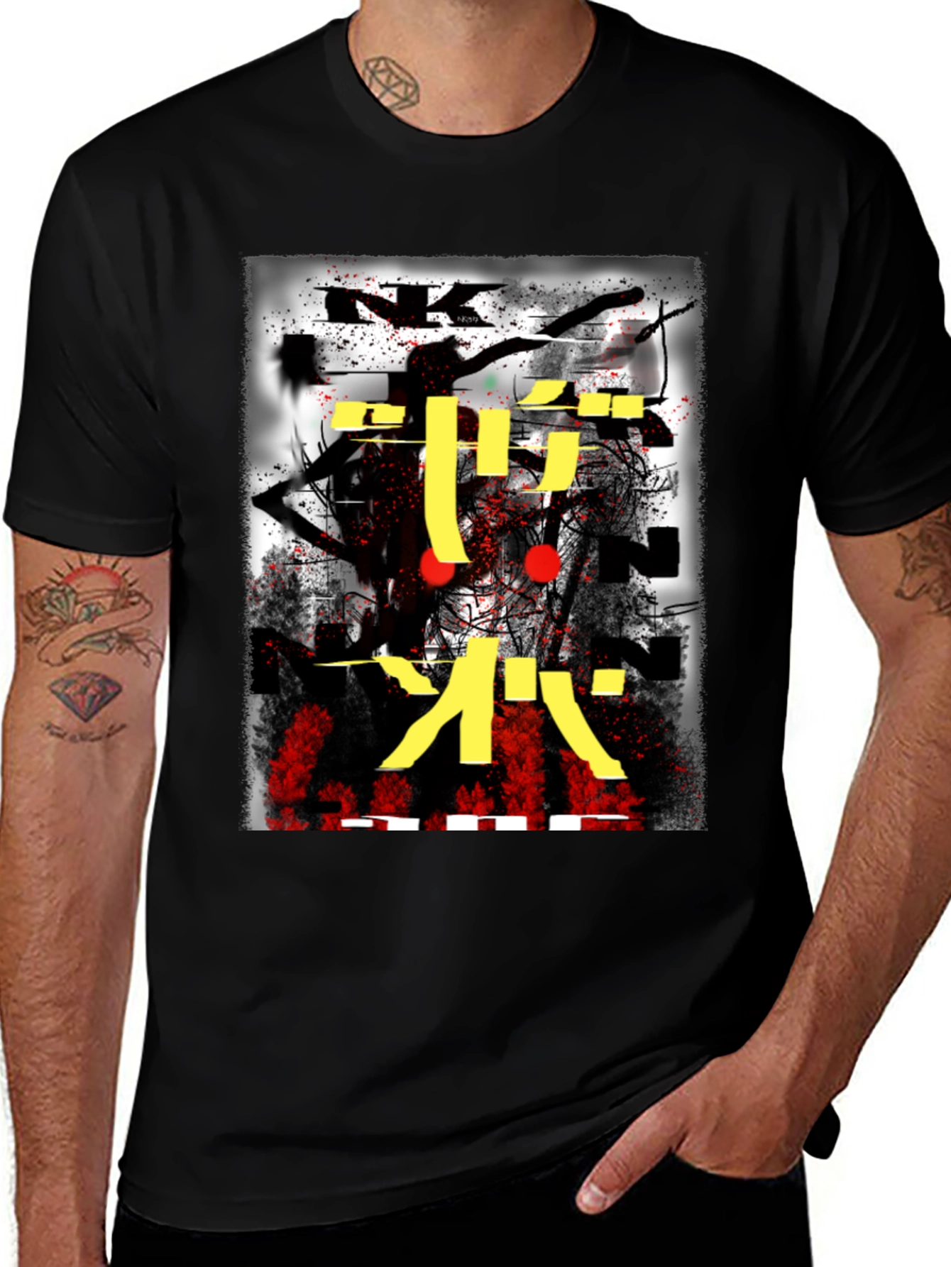 Abstract Graphic Print T-Shirt