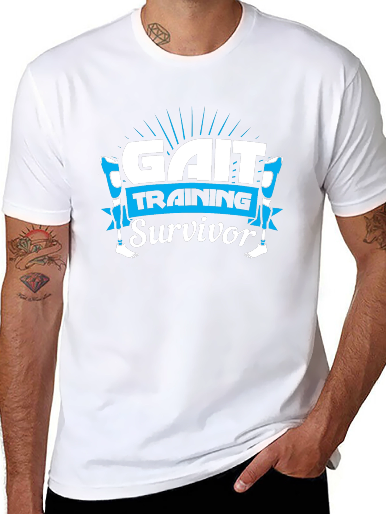 Gait Training Survivor Graphic T-Shirt