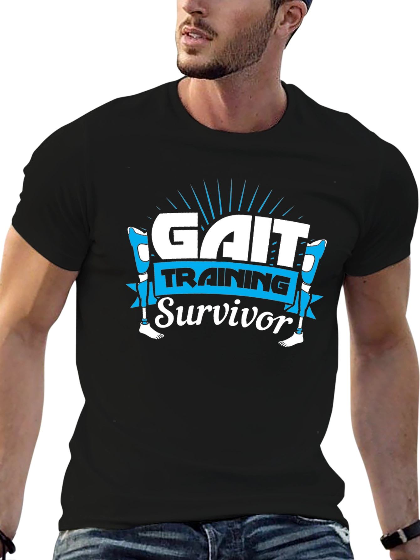 Gait Training Survivor Graphic T-Shirt