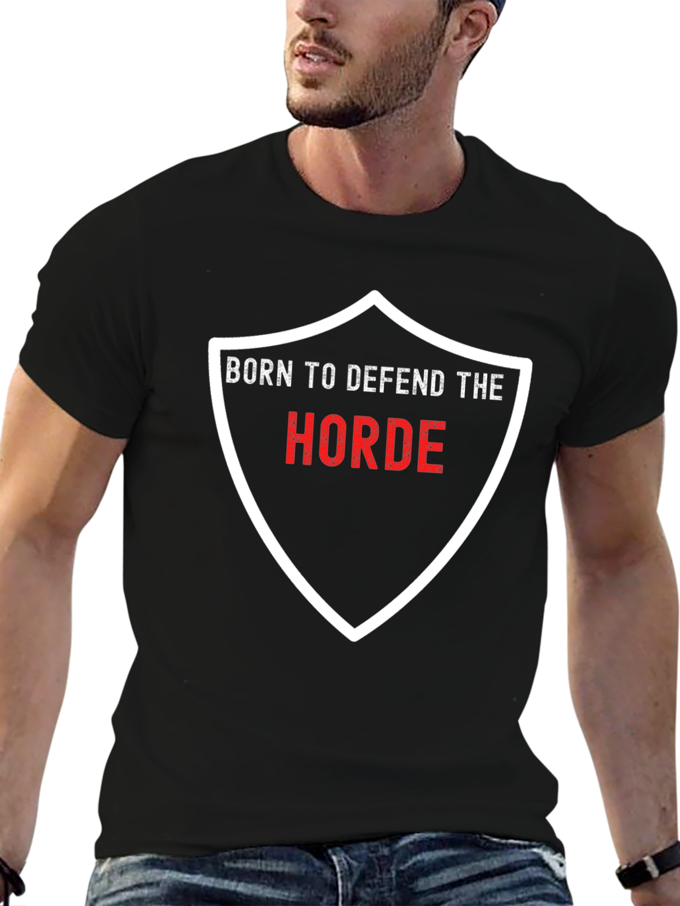 Born to Defend The Horde Black T-Shirt