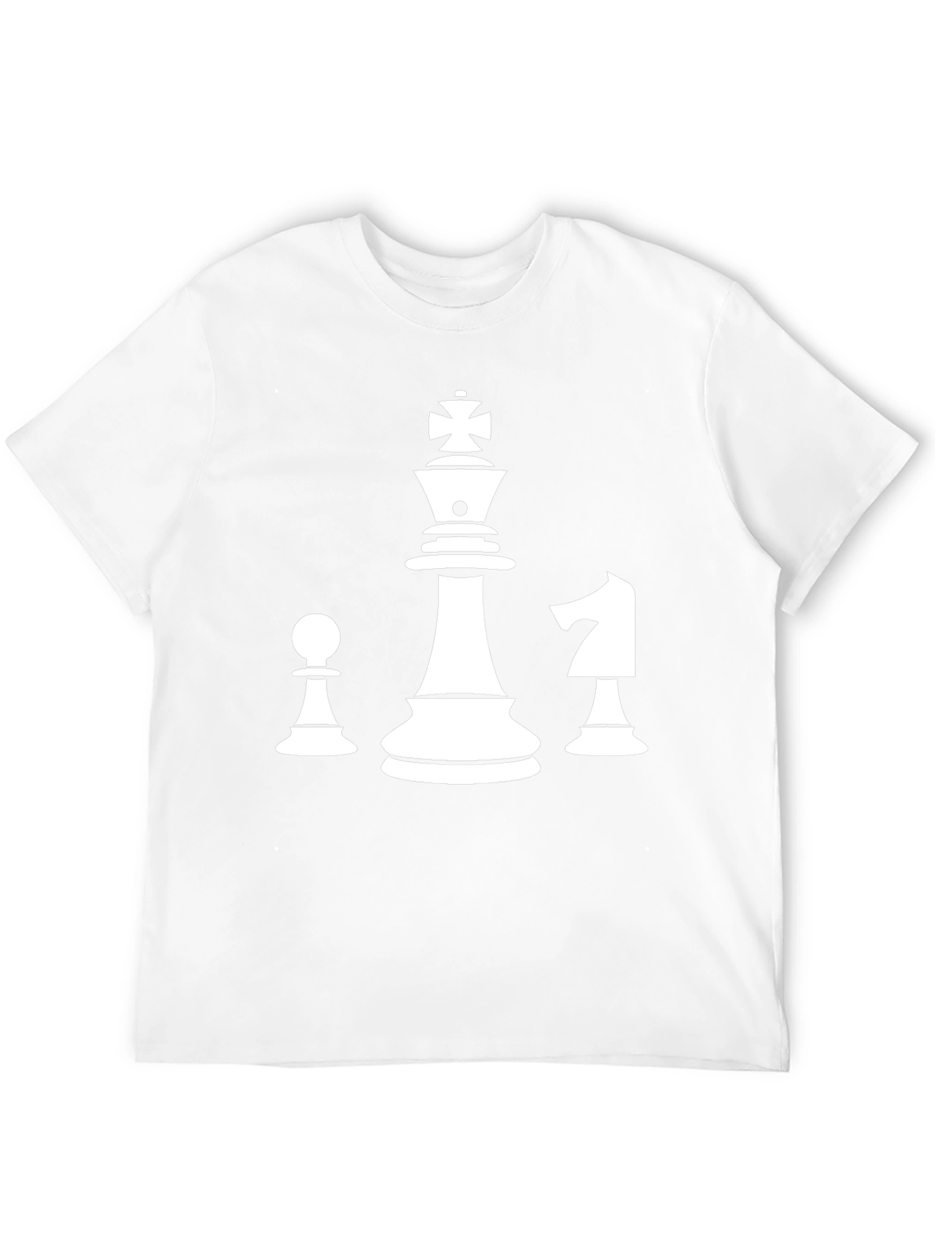 Chess Piece T-Shirt - King Pawn Knight Design