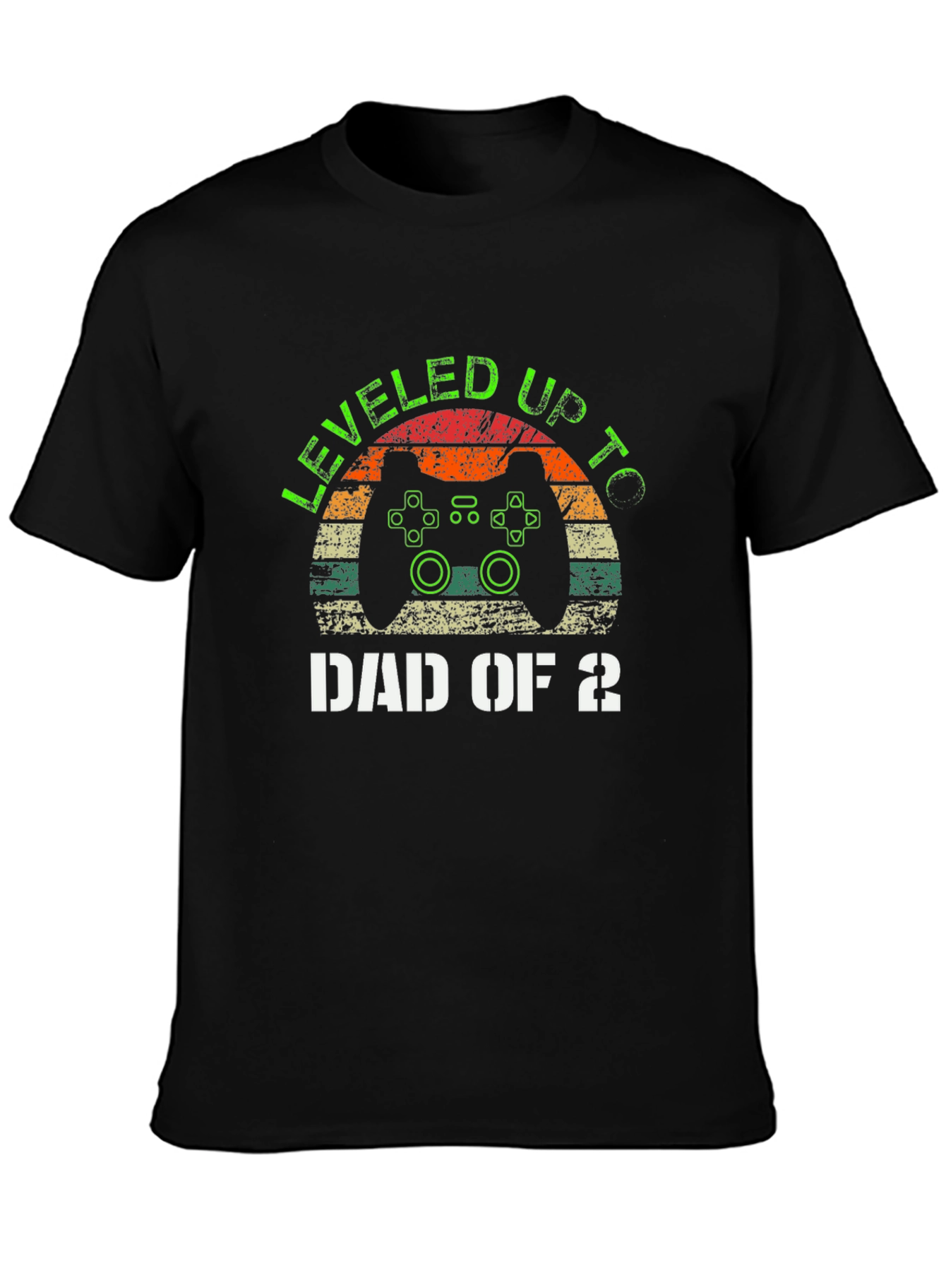 Leveled Up to Dad of 2 T-Shirt