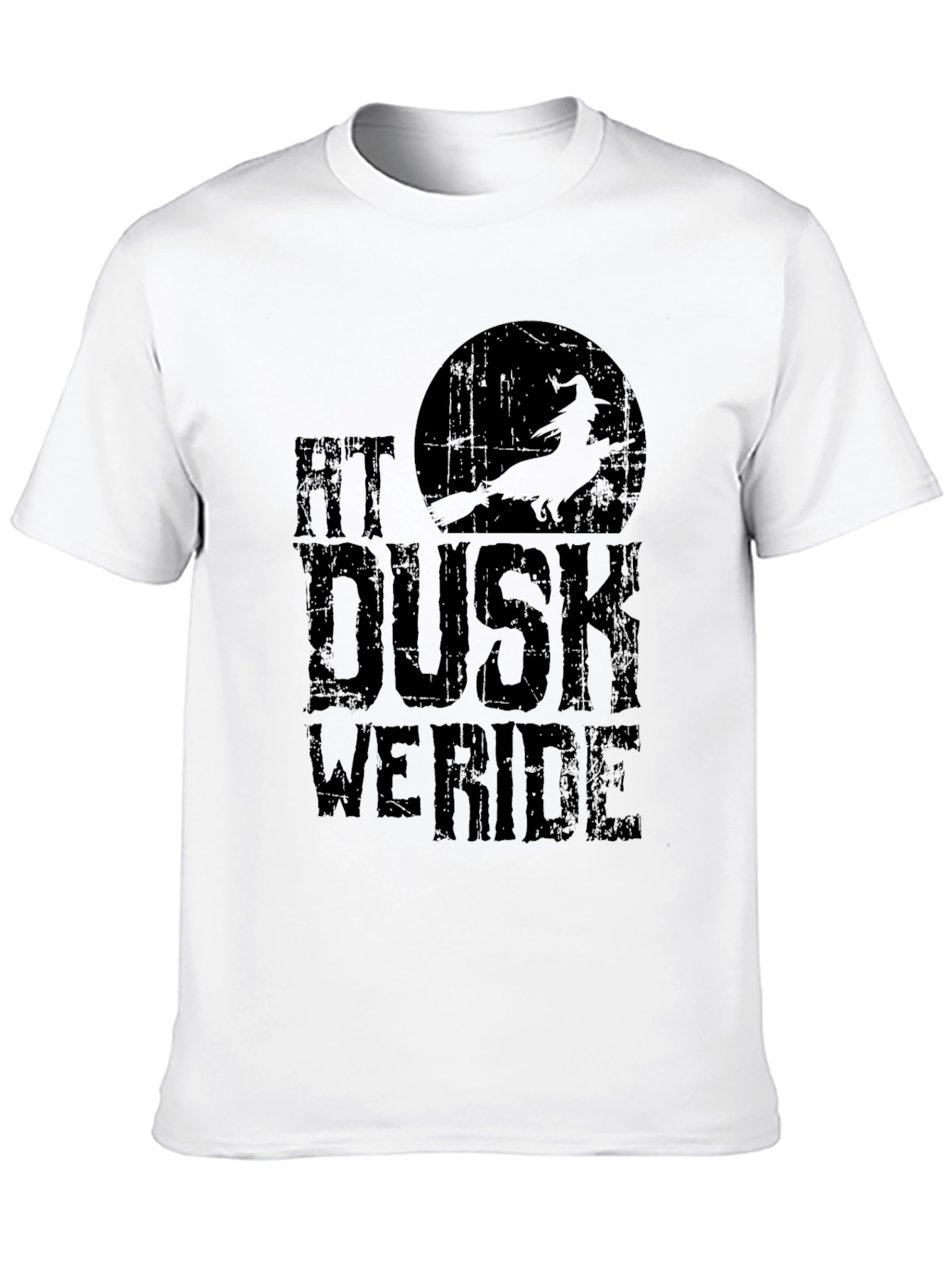At Dusk We Ride T-Shirt - Witch Halloween Tee