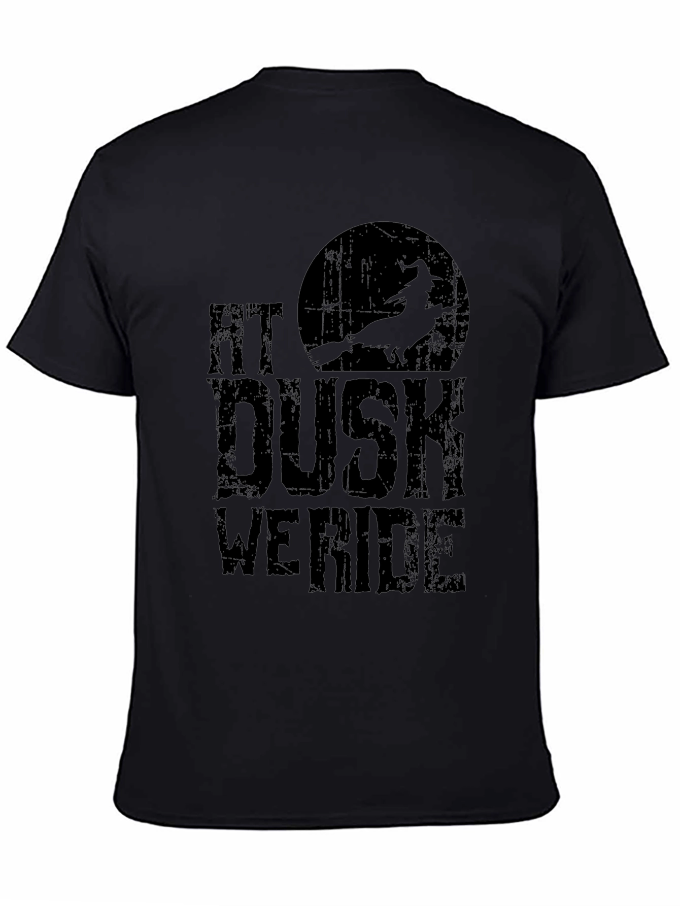 At Dusk We Ride T-Shirt - Witch Halloween Tee