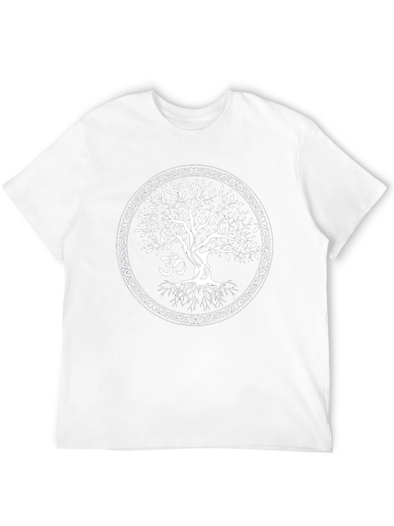 Tree of Life Om Symbol Black T-Shirt