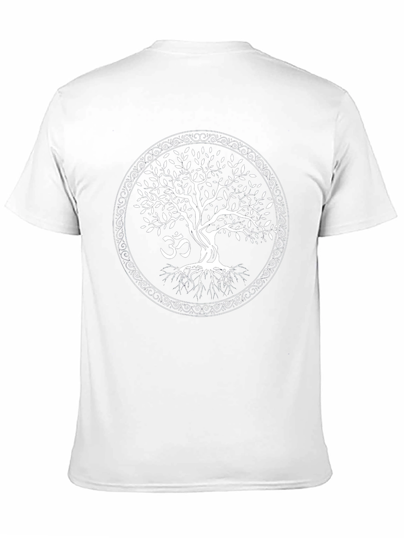 Tree of Life Om Symbol Black T-Shirt