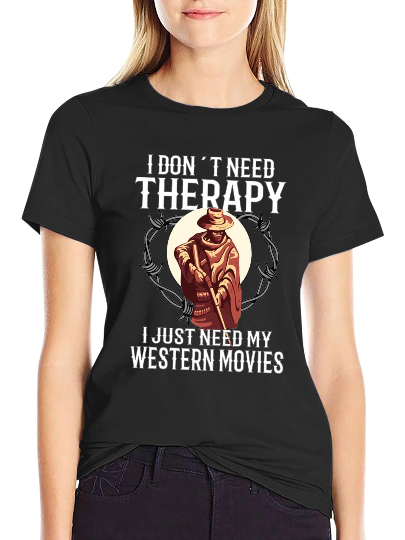 Western Movie Therapy T-Shirt