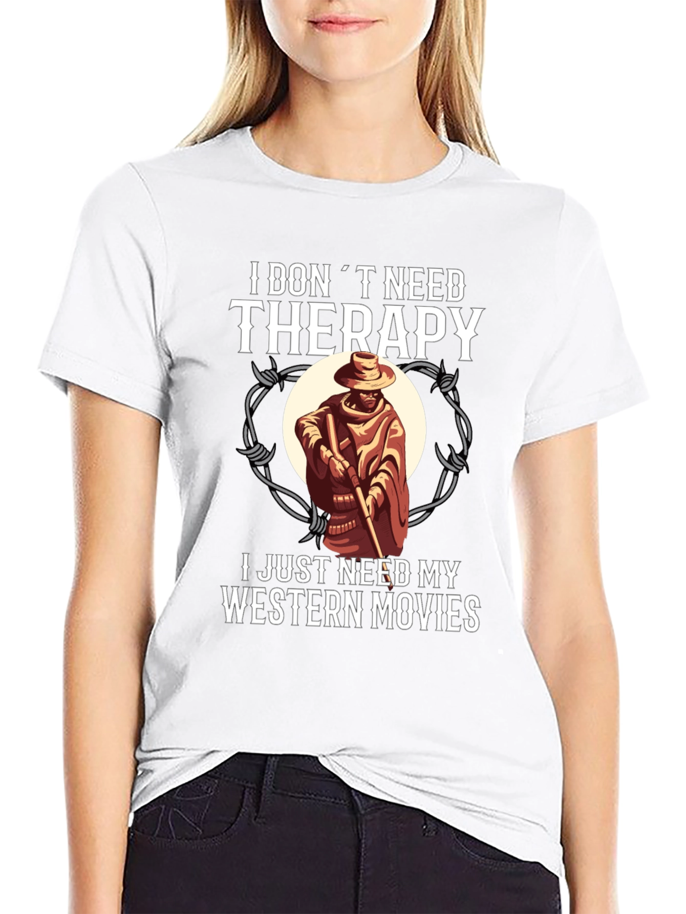 Western Movie Therapy T-Shirt