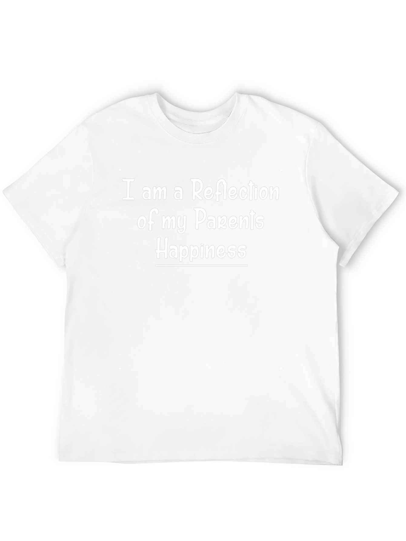 Reflection of Parents Happiness Black T-Shirt