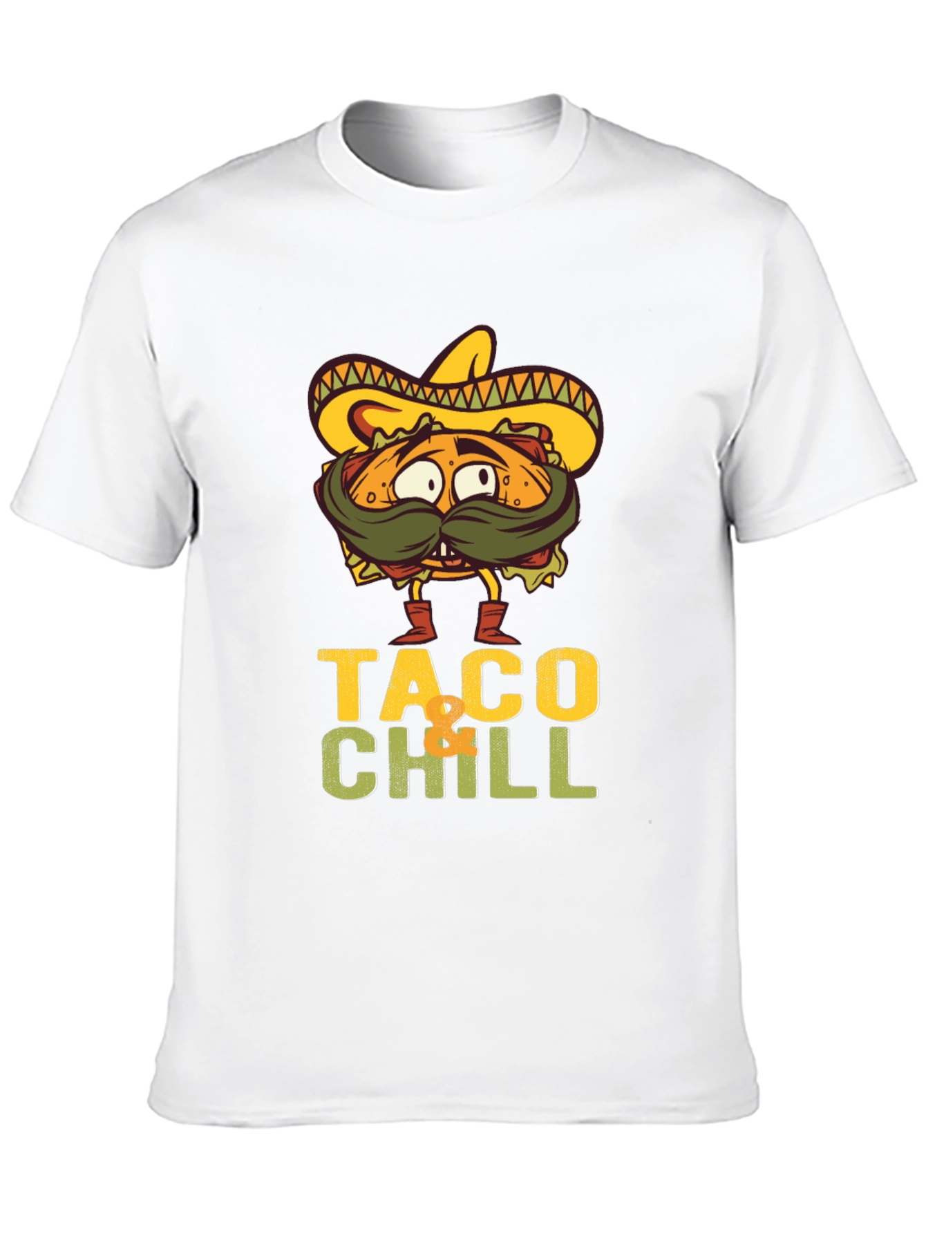 Taco Chill Graphic T-Shirt - Funny Foodie Tee