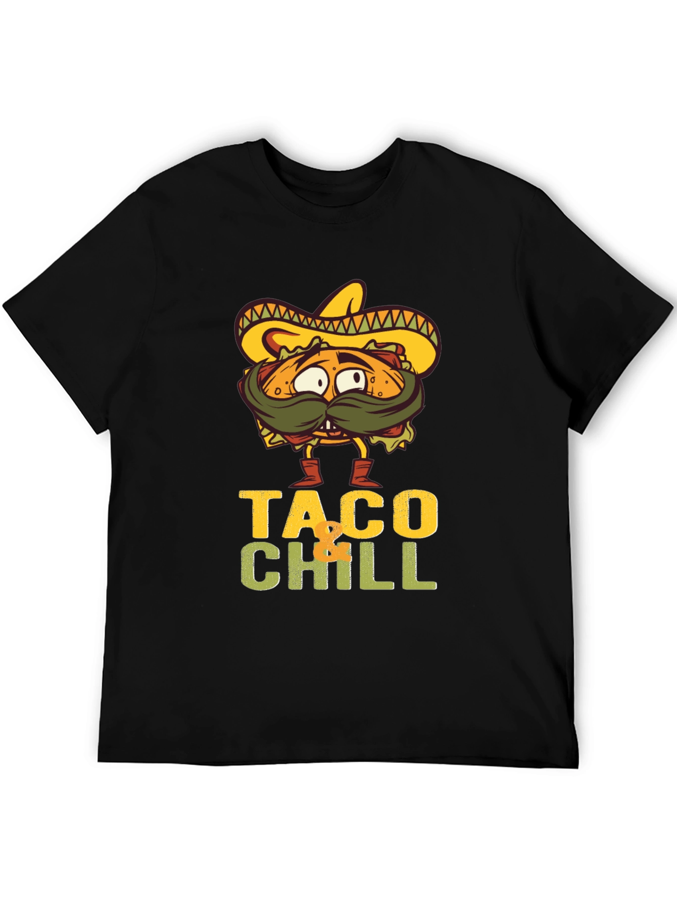 Taco Chill Graphic T-Shirt - Funny Foodie Tee