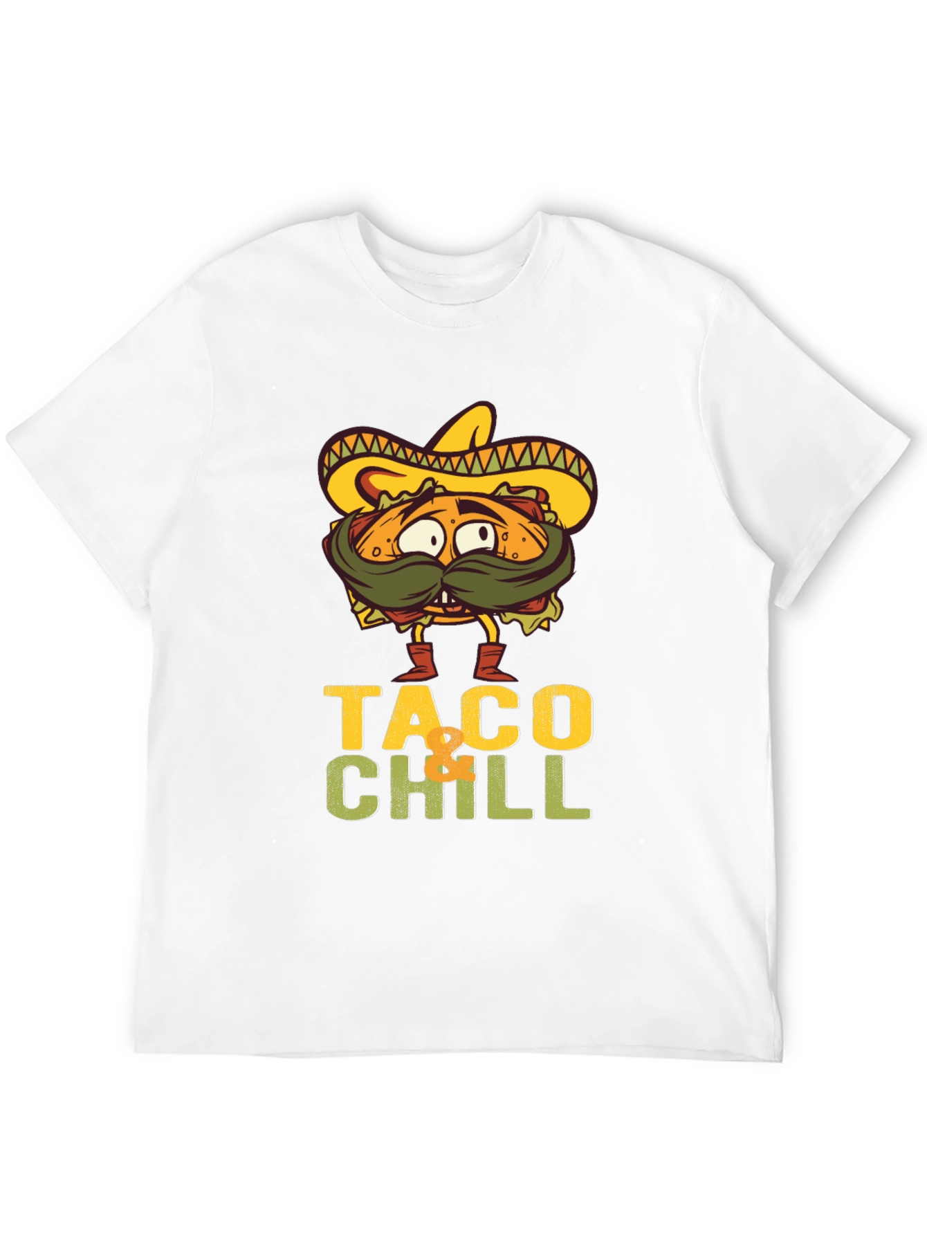 Taco Chill Graphic T-Shirt - Funny Foodie Tee