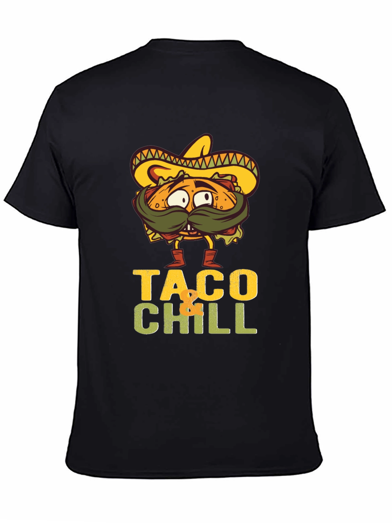 Taco Chill Graphic T-Shirt - Funny Foodie Tee