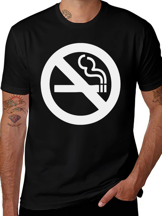 No Smoking Graphic Tee - Classic Black T-Shirt
