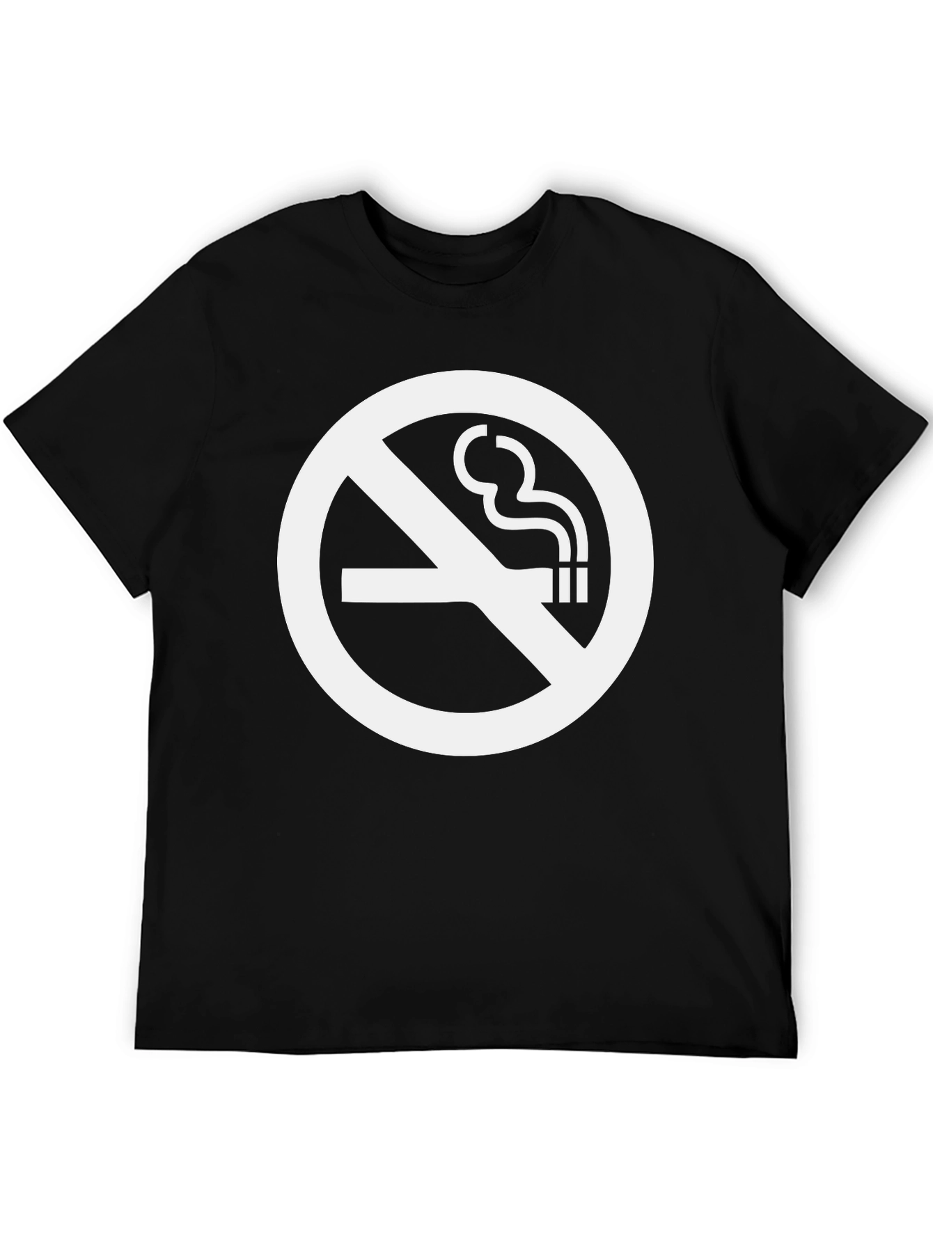 No Smoking Graphic Tee - Classic Black T-Shirt