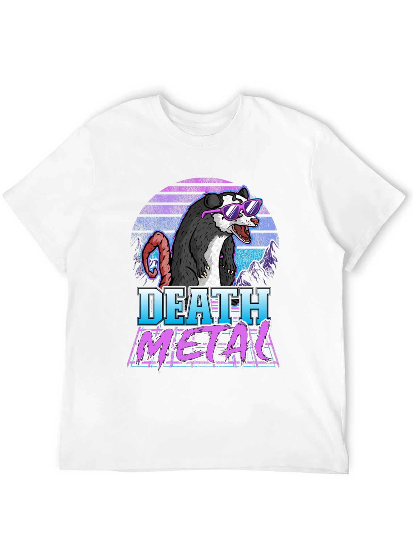 Death Metal Opossum Graphic Tee