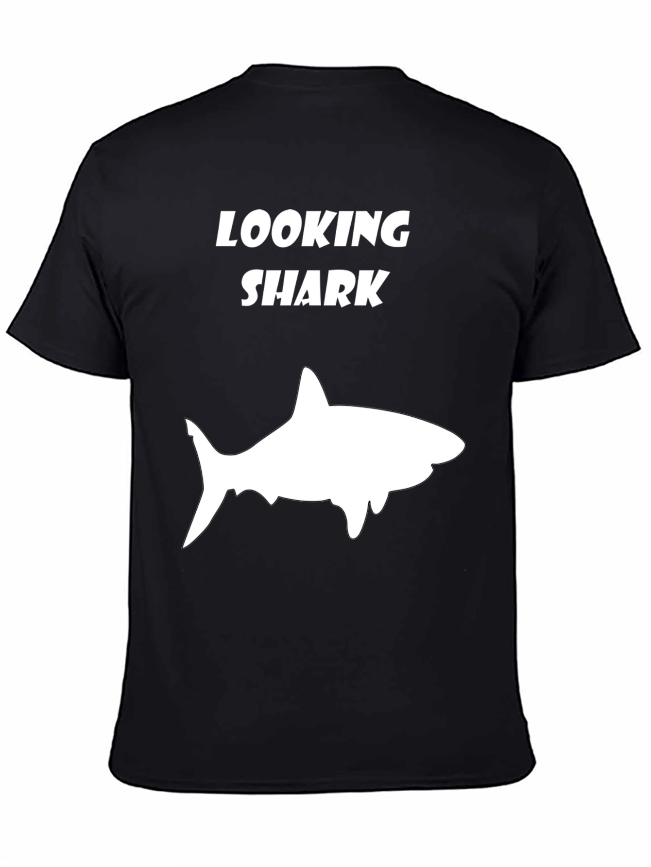 Looking Shark T-Shirt - Funny Graphic Tee