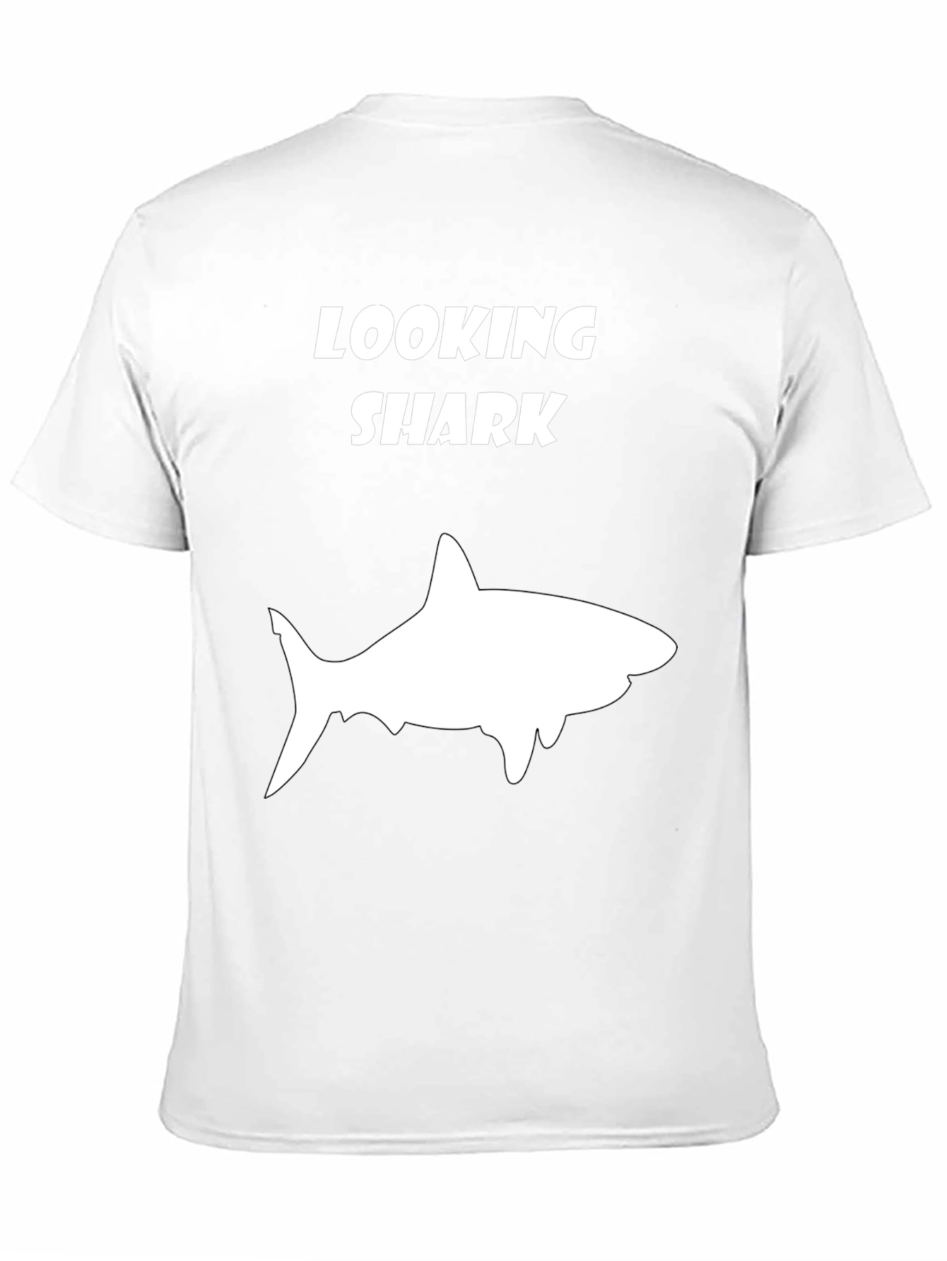 Looking Shark T-Shirt - Funny Graphic Tee