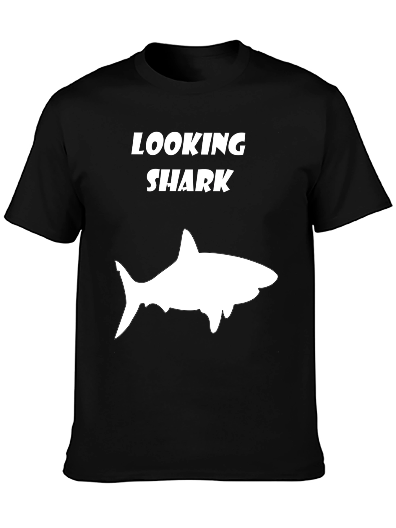 Looking Shark T-Shirt - Funny Graphic Tee