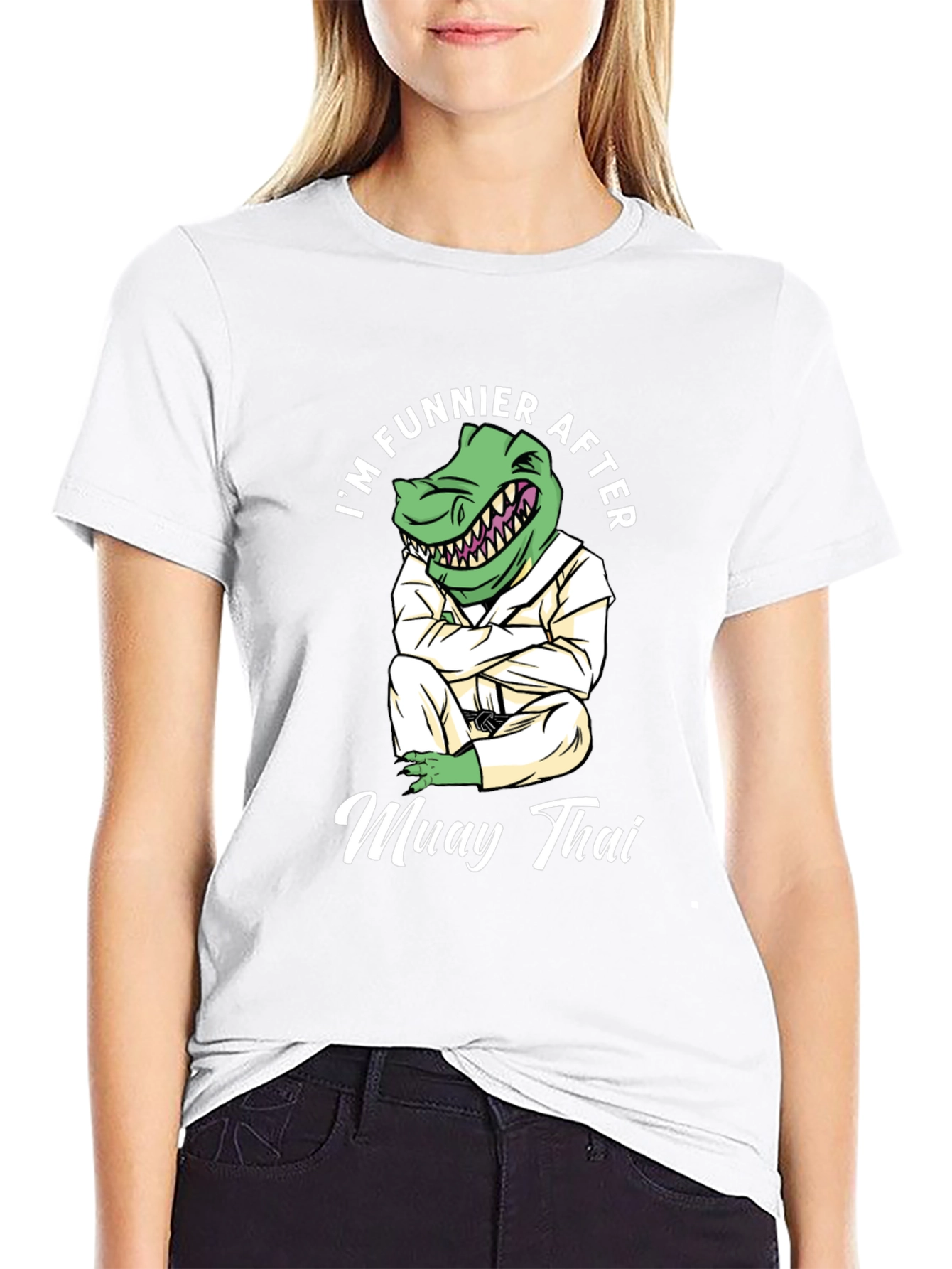 Funny Muay Thai Dinosaur T-Shirt