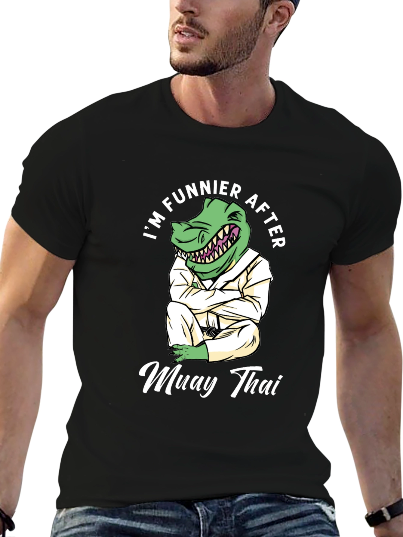 Funny Muay Thai Dinosaur T-Shirt