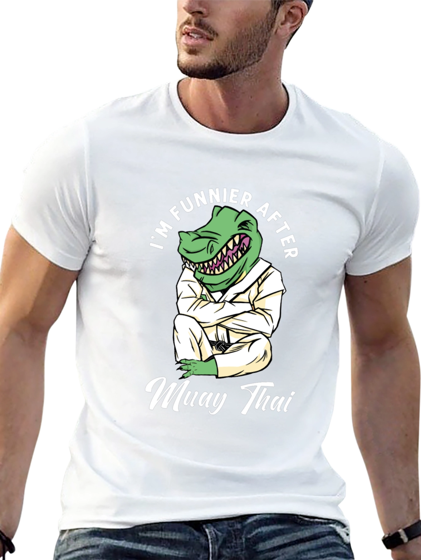 Funny Muay Thai Dinosaur T-Shirt