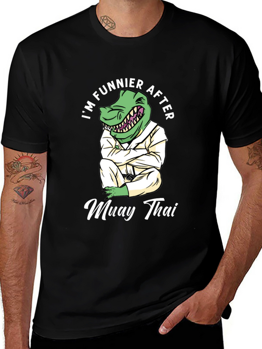 Funny Muay Thai Dinosaur T-Shirt