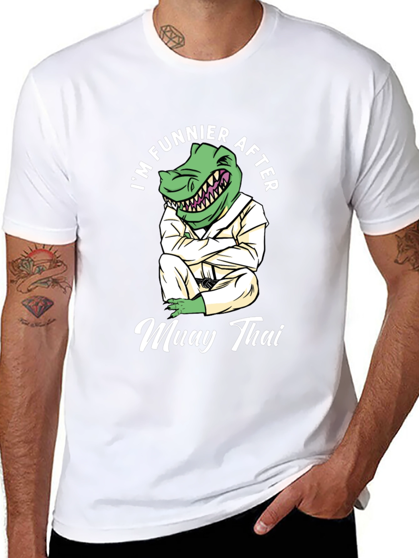 Funny Muay Thai Dinosaur T-Shirt