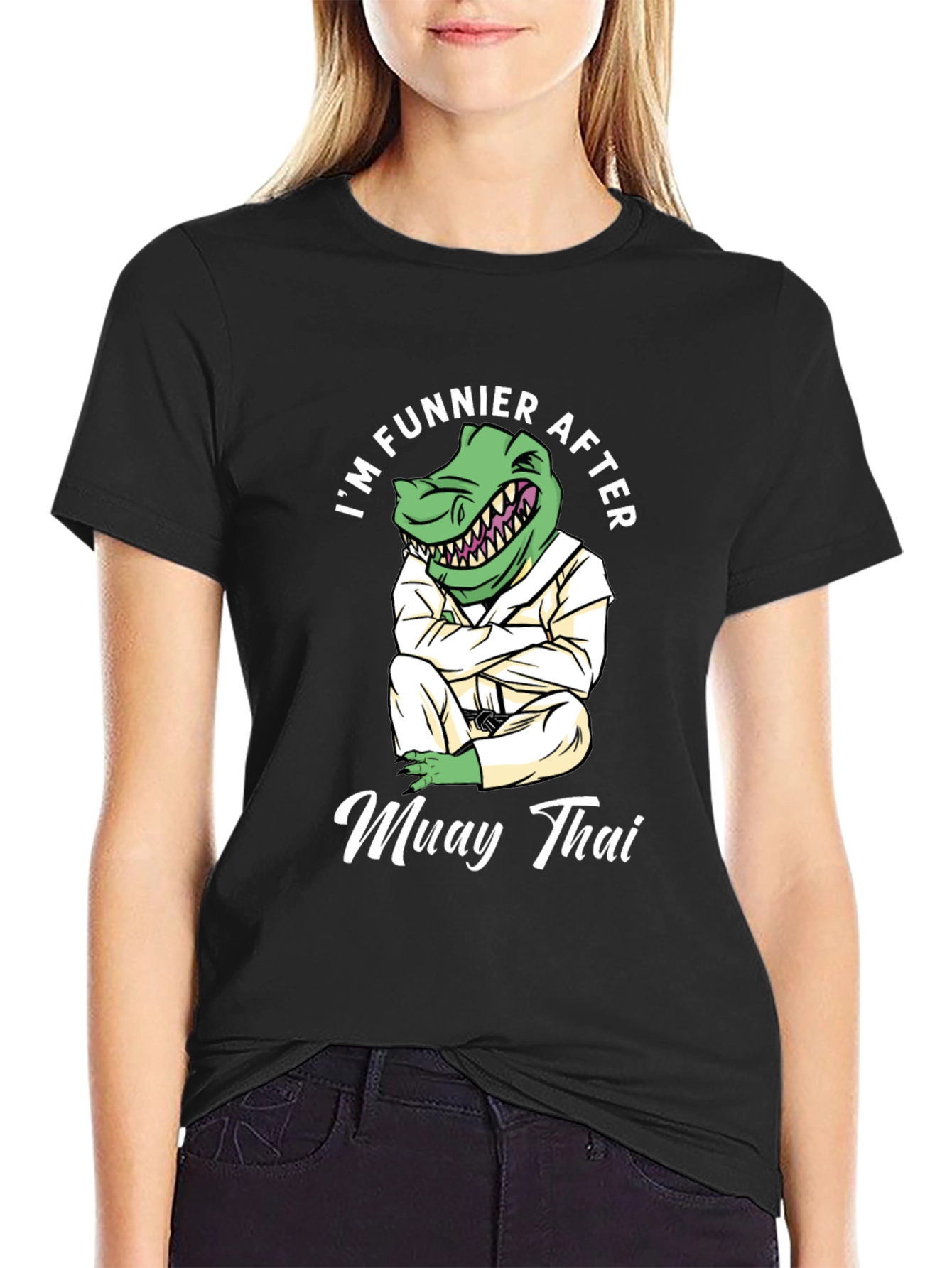 Funny Muay Thai Dinosaur T-Shirt